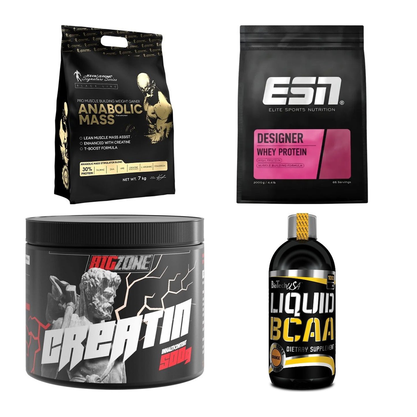 Masseaufbau für Fortgeschrittene: Kevin Levrone Anabolic + 3 weitere – alle enthaltenen Artikel