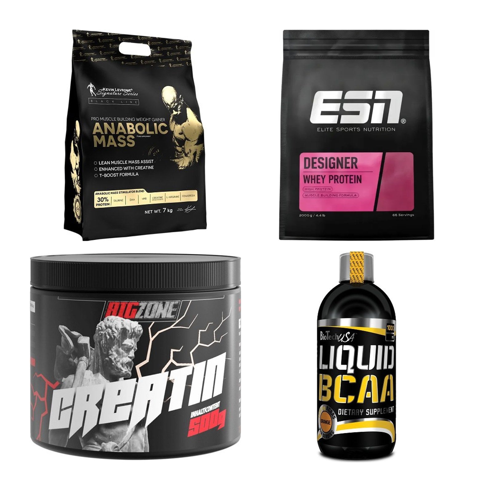 Masseaufbau für Fortgeschrittene: Kevin Levrone Anabolic + 3 weitere – alle enthaltenen Artikel
