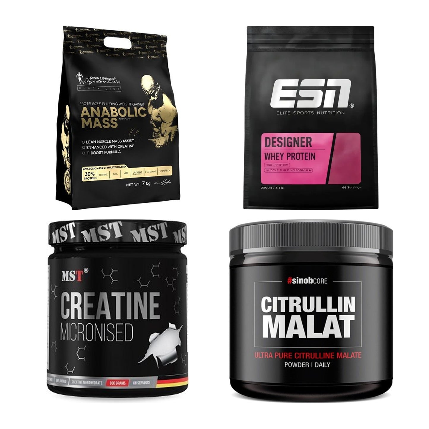 Masseaufbau für Fortgeschrittene: Kevin Levrone Anabolic + 3 weitere – alle enthaltenen Artikel