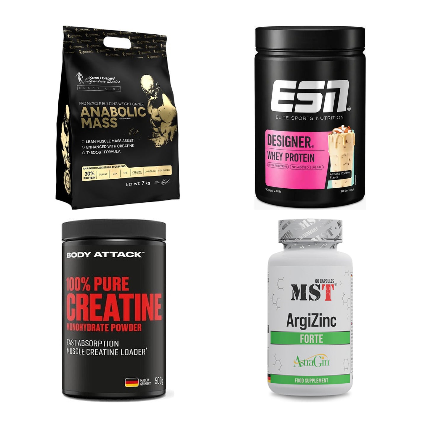Masseaufbau für Fortgeschrittene: Kevin Levrone Anabolic + 3 weitere – alle enthaltenen Artikel