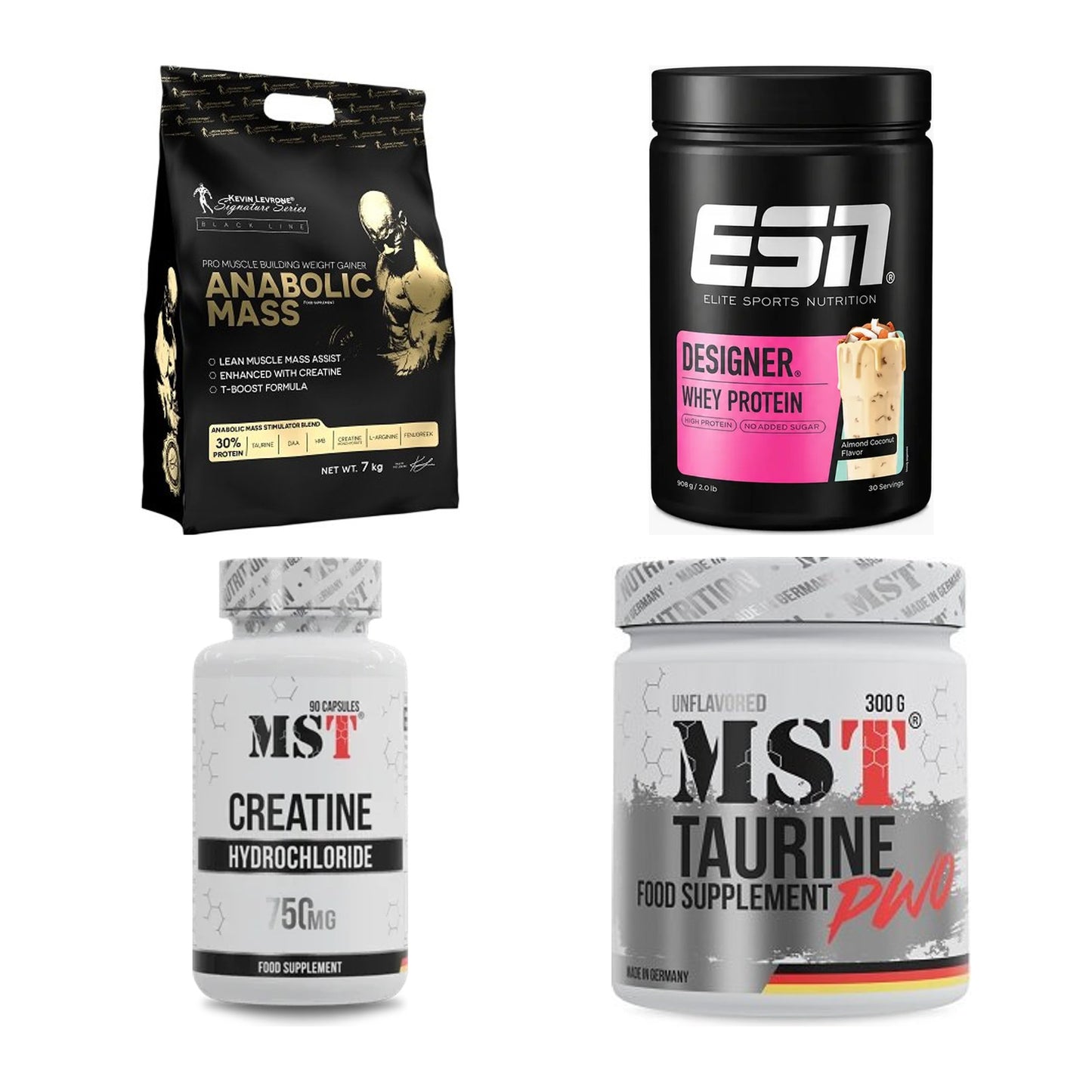 Masseaufbau für Fortgeschrittene: Kevin Levrone Anabolic + 3 weitere – alle enthaltenen Artikel