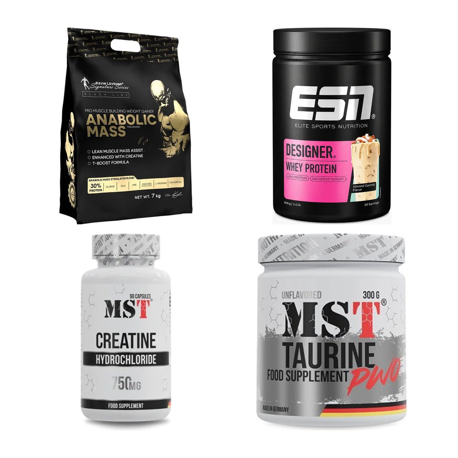 Masseaufbau für Fortgeschrittene: Kevin Levrone Anabolic + 3 weitere – alle enthaltenen Artikel