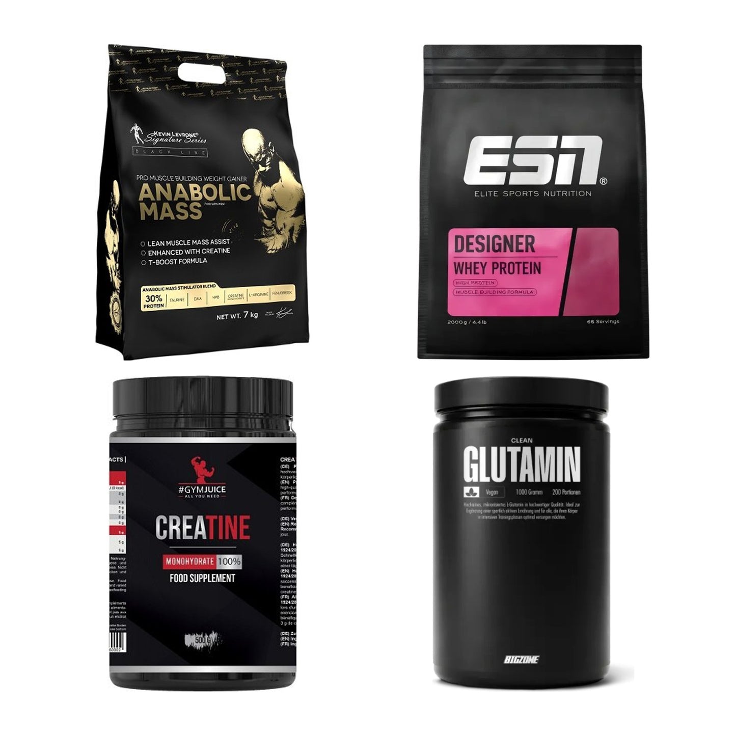 Masseaufbau für Fortgeschrittene: Kevin Levrone Anabolic + 3 weitere – alle enthaltenen Artikel