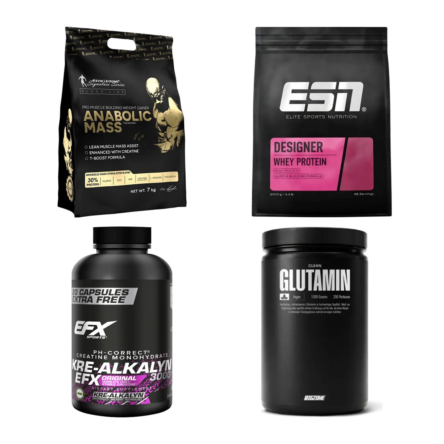 Masseaufbau für Fortgeschrittene: Kevin Levrone Anabolic + 3 weitere – alle enthaltenen Artikel