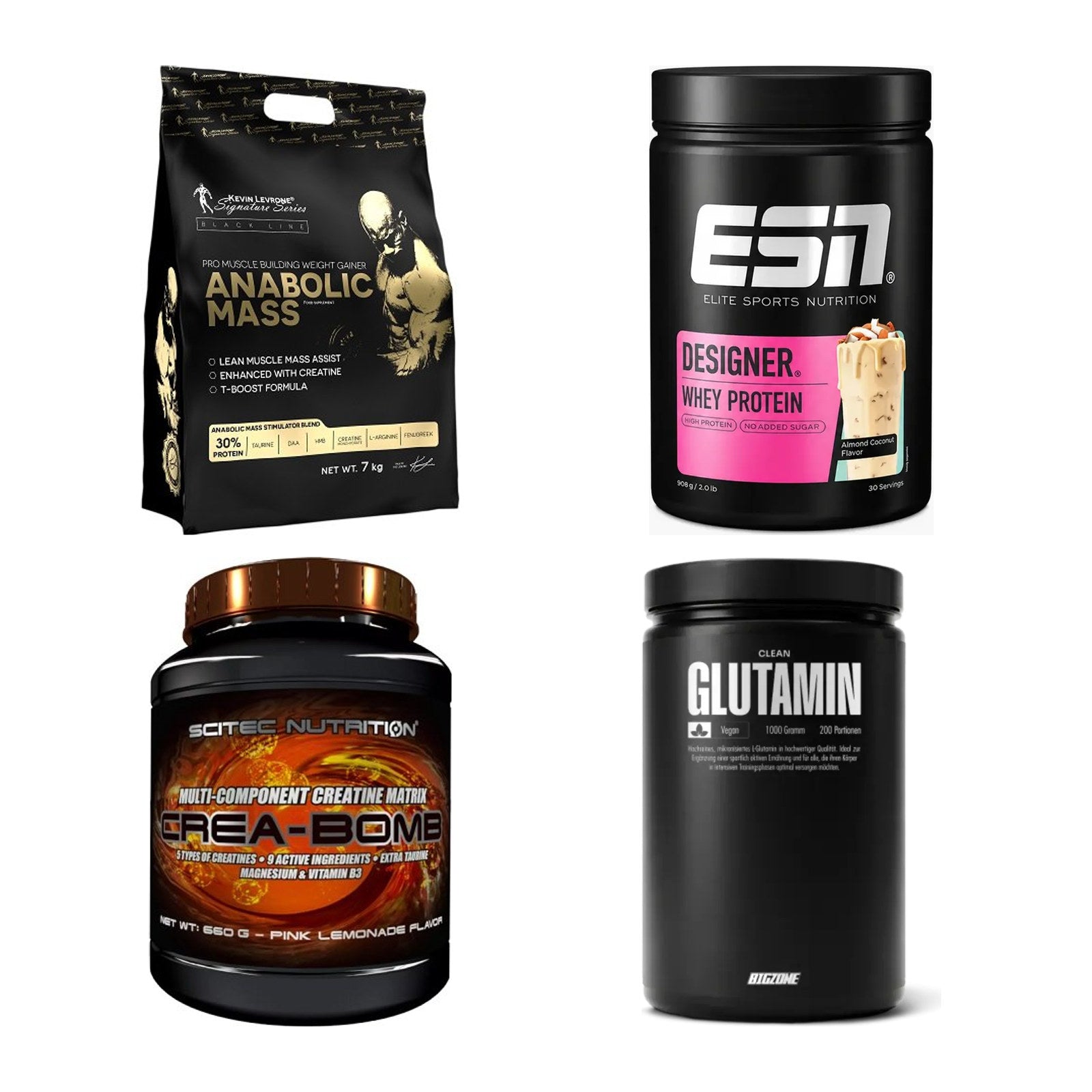Masseaufbau für Fortgeschrittene: Kevin Levrone Anabolic + 3 weitere – alle enthaltenen Artikel