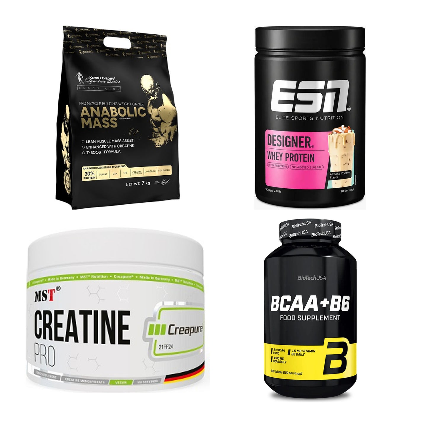 Masseaufbau für Fortgeschrittene: Kevin Levrone Anabolic + 3 weitere – alle enthaltenen Artikel