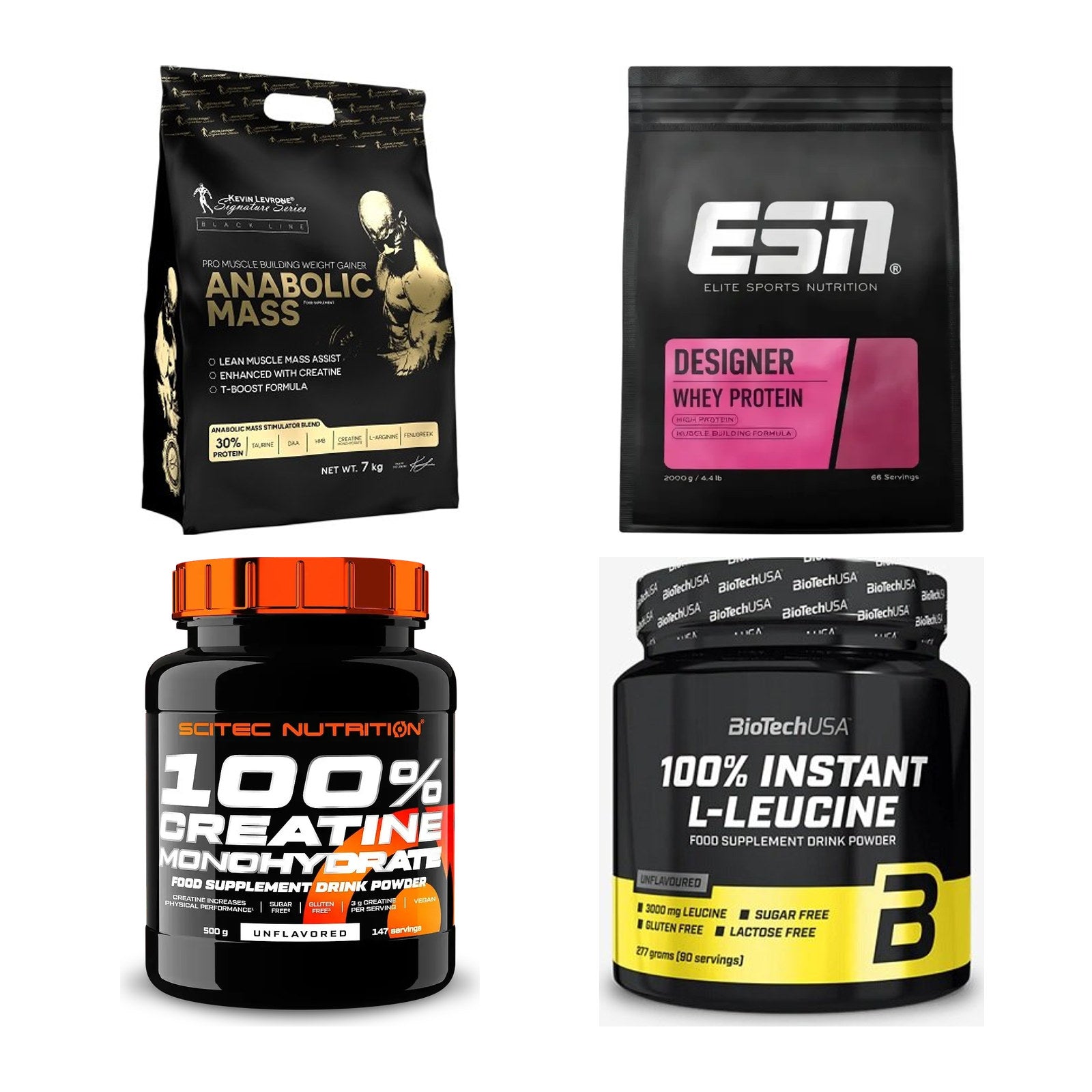 Masseaufbau für Fortgeschrittene: Kevin Levrone Anabolic + 3 weitere – alle enthaltenen Artikel