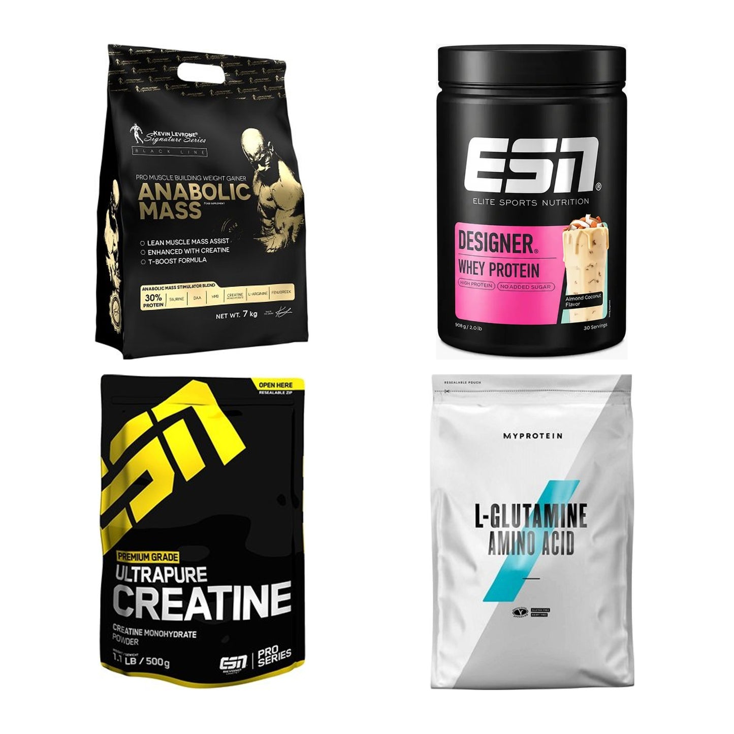 Masseaufbau für Fortgeschrittene: Kevin Levrone Anabolic + 3 weitere – alle enthaltenen Artikel