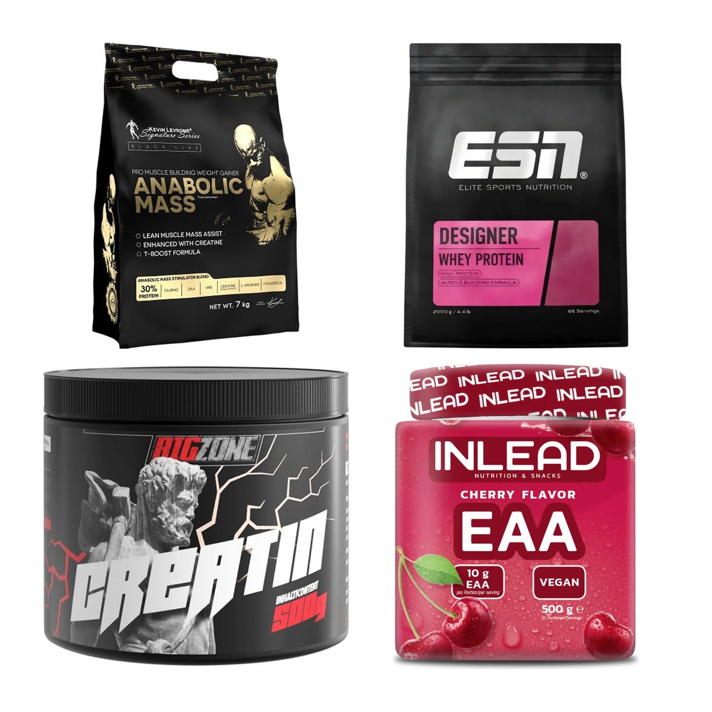 Masseaufbau für Fortgeschrittene: Kevin Levrone Anabolic + 3 weitere – alle enthaltenen Artikel