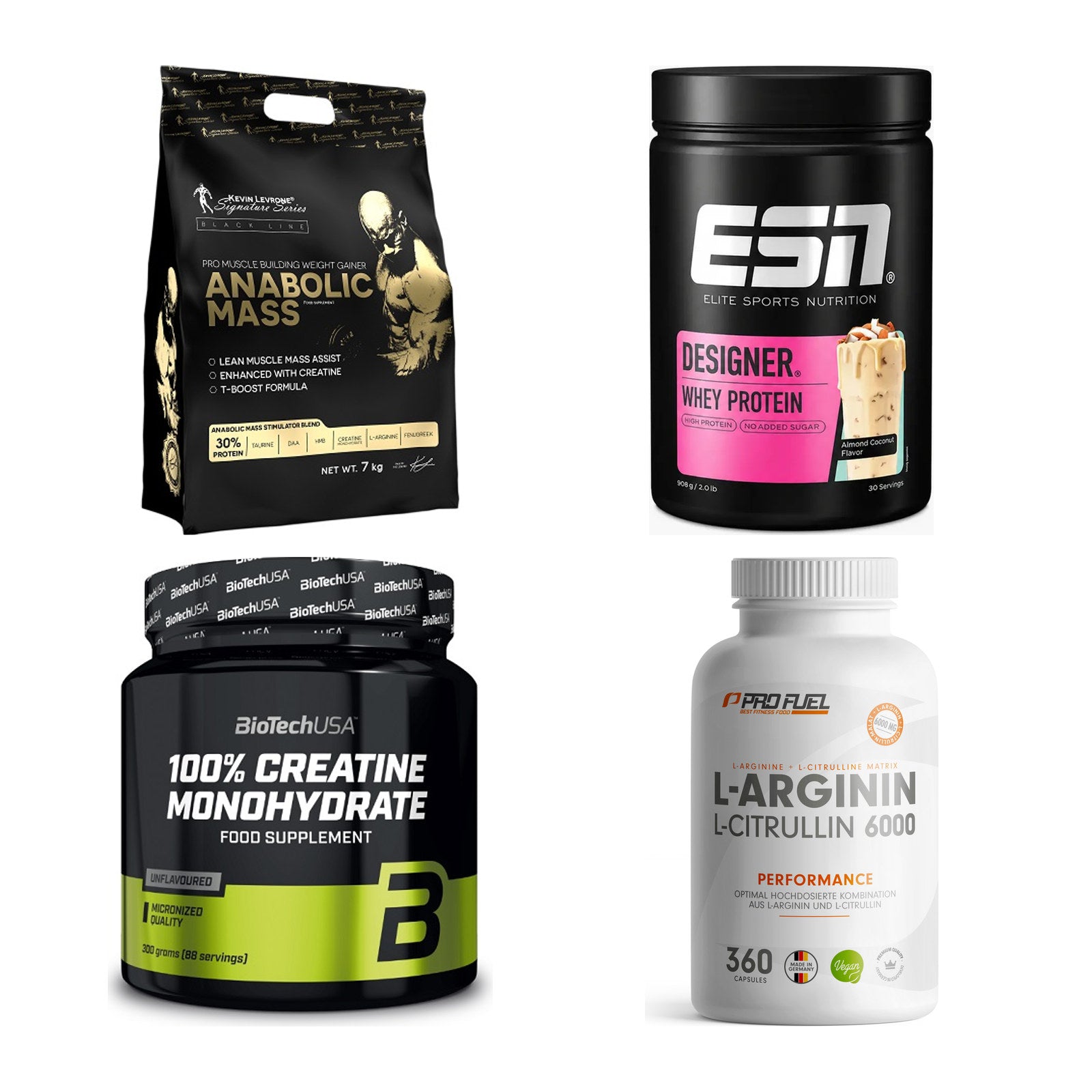 Masseaufbau für Fortgeschrittene: Kevin Levrone Anabolic + 3 weitere – alle enthaltenen Artikel