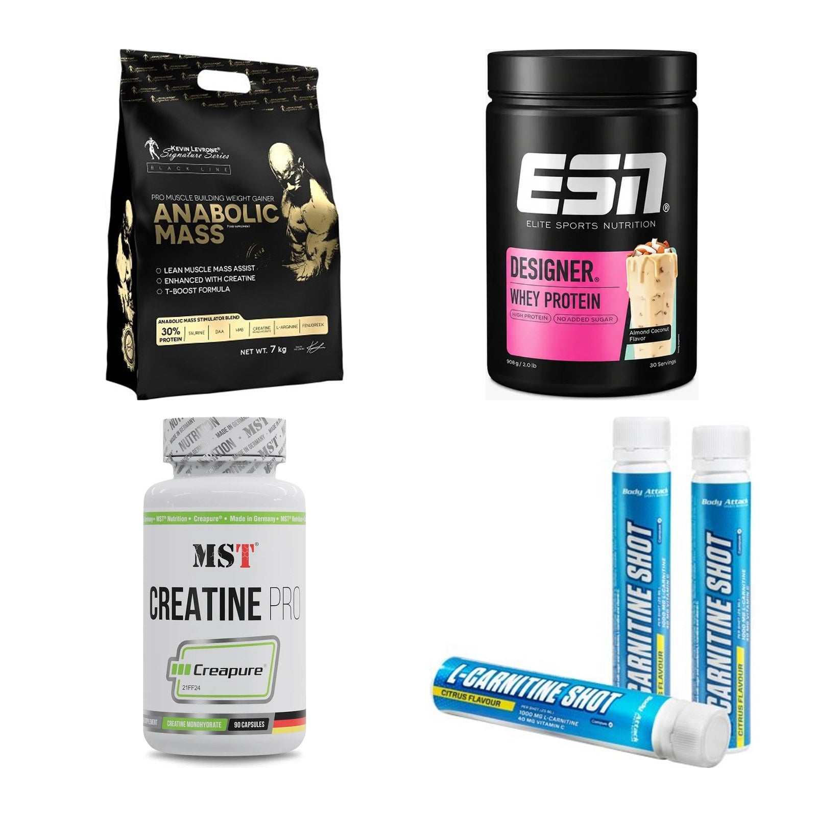 Masseaufbau für Fortgeschrittene: Kevin Levrone Anabolic + 3 weitere – alle enthaltenen Artikel