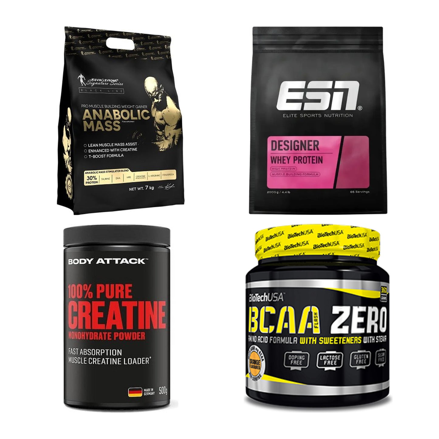 Masseaufbau für Fortgeschrittene: Kevin Levrone Anabolic + 3 weitere – alle enthaltenen Artikel