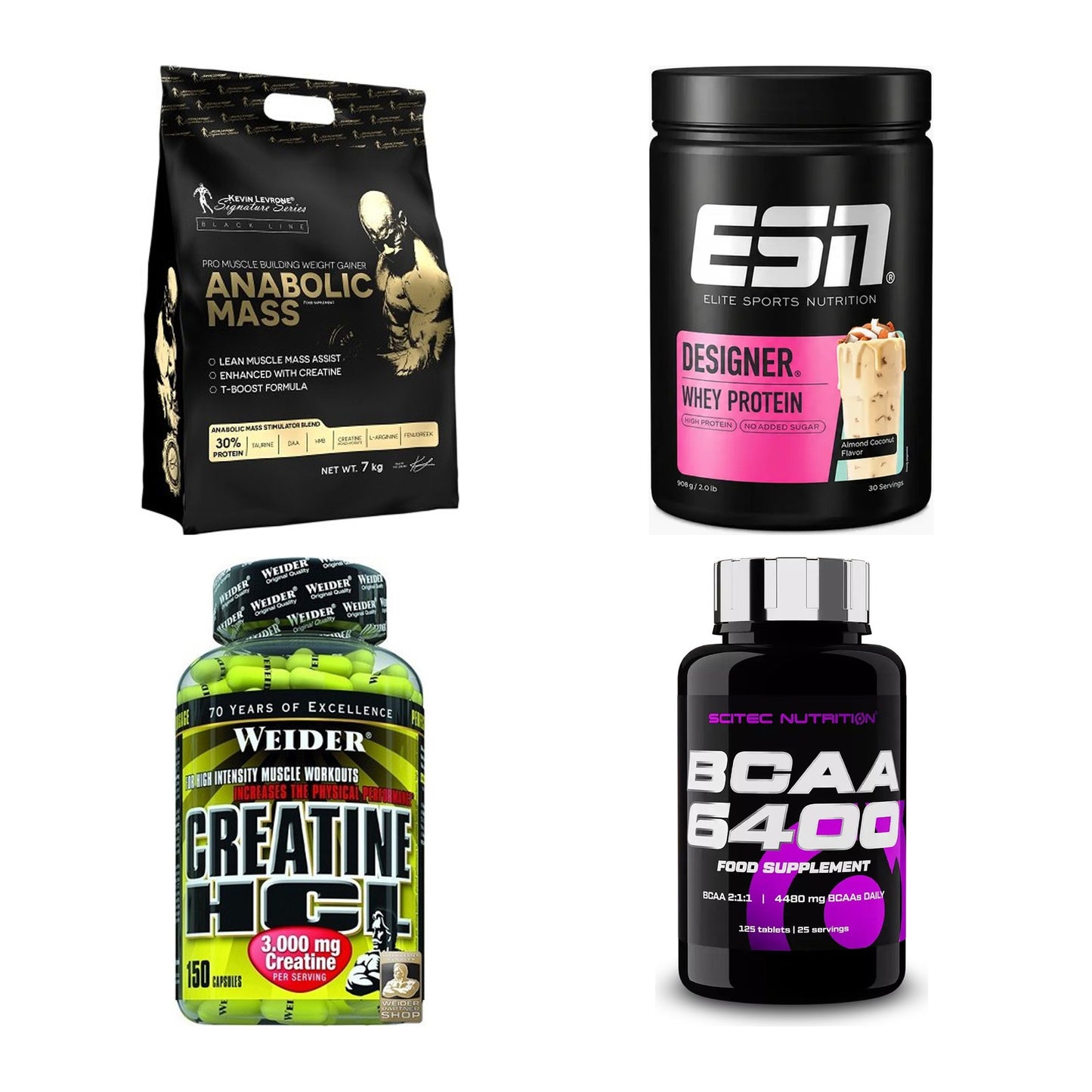 Masseaufbau für Fortgeschrittene: Kevin Levrone Anabolic + 3 weitere – alle enthaltenen Artikel