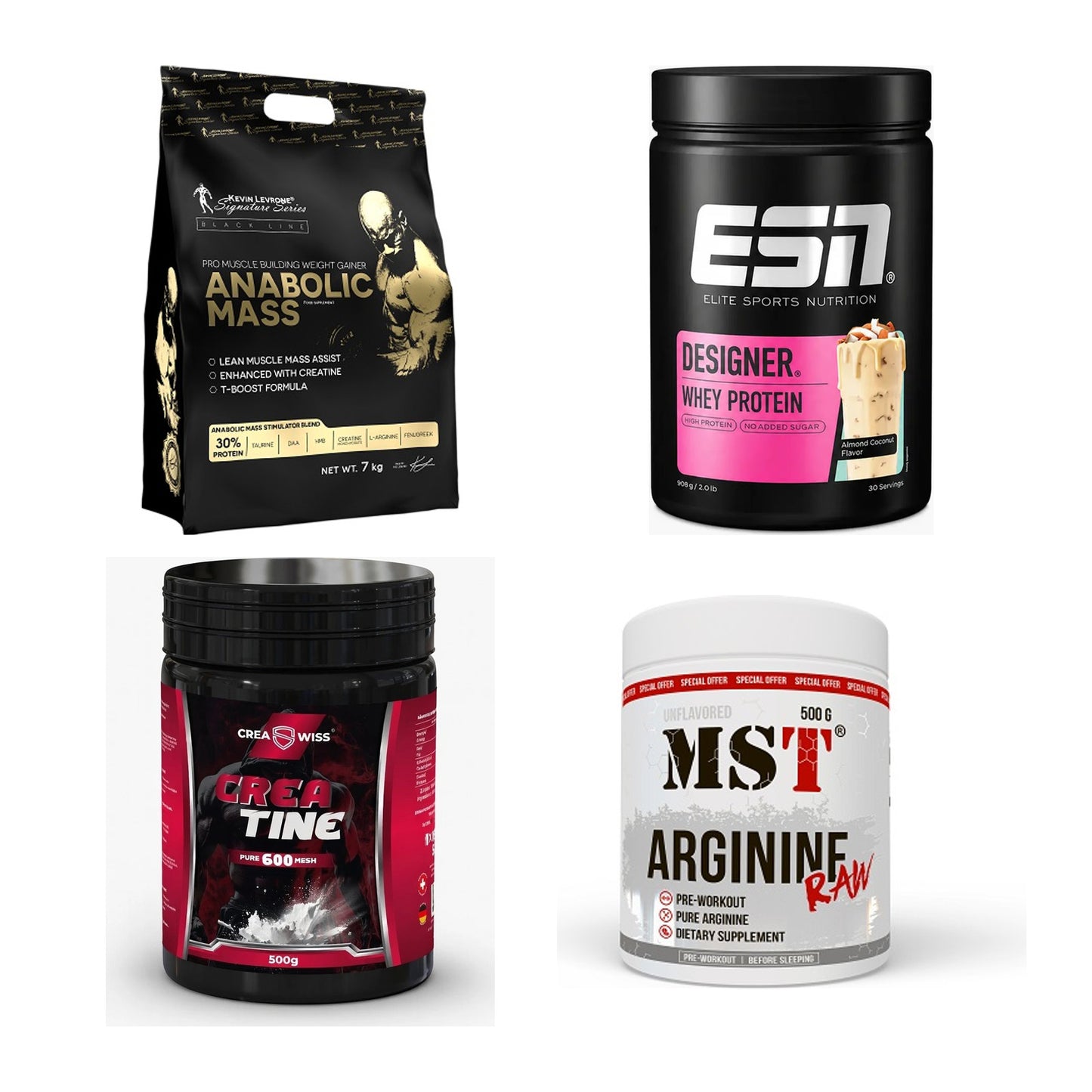 Masseaufbau für Fortgeschrittene: Kevin Levrone Anabolic + 3 weitere – alle enthaltenen Artikel
