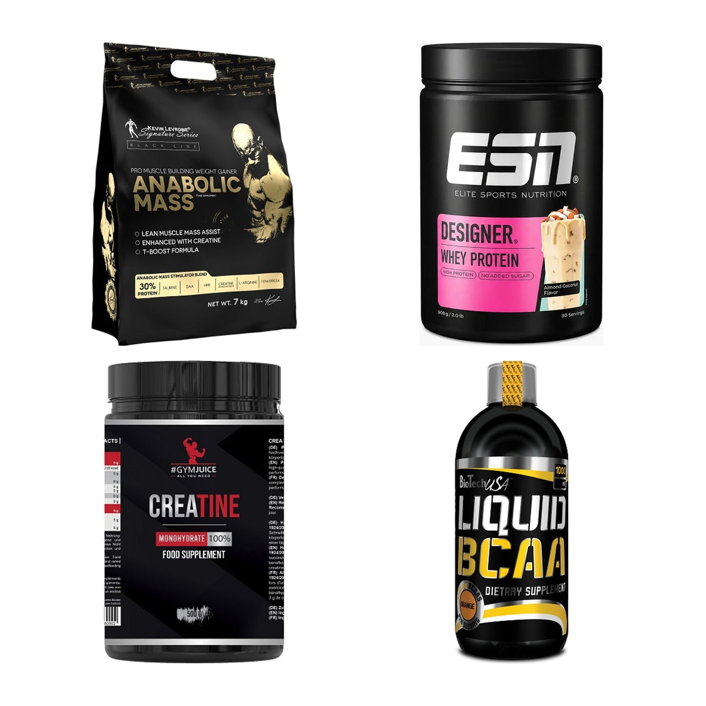 Masseaufbau für Fortgeschrittene: Kevin Levrone Anabolic + 3 weitere – alle enthaltenen Artikel