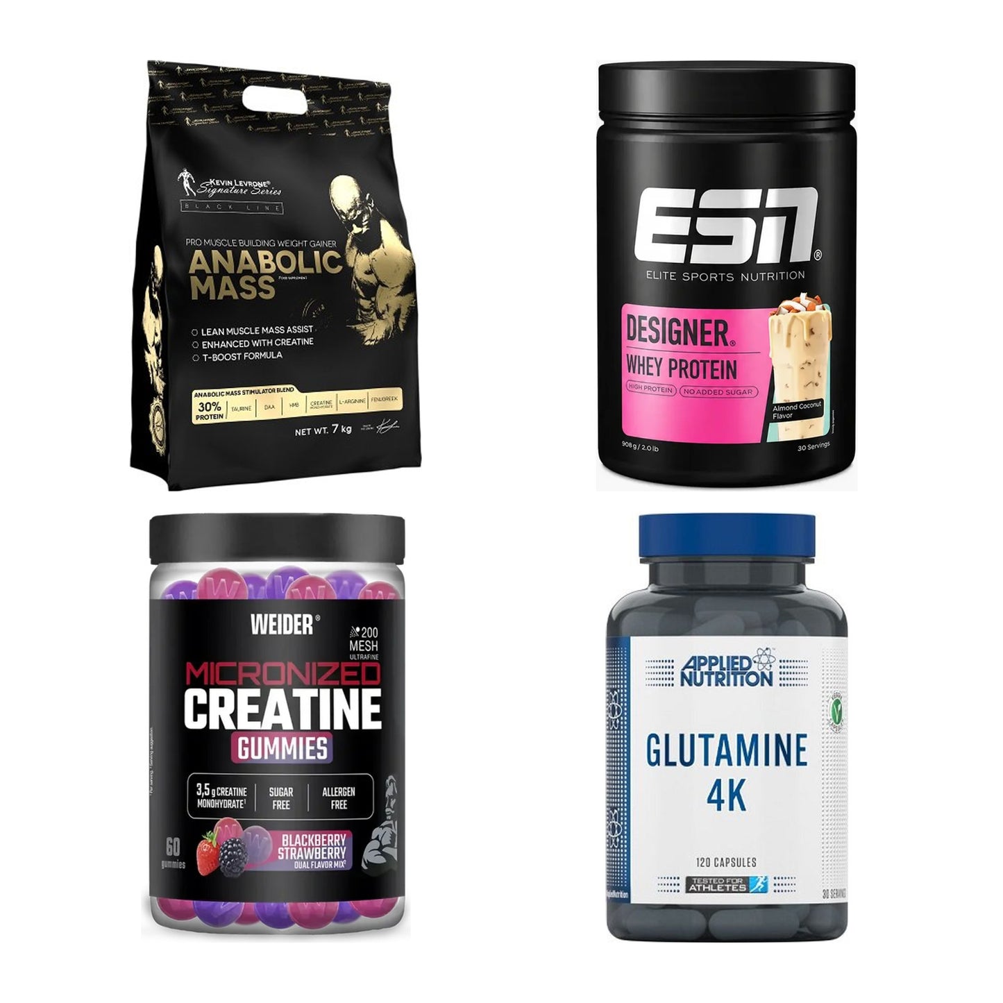 Masseaufbau für Fortgeschrittene: Kevin Levrone Anabolic + 3 weitere – alle enthaltenen Artikel