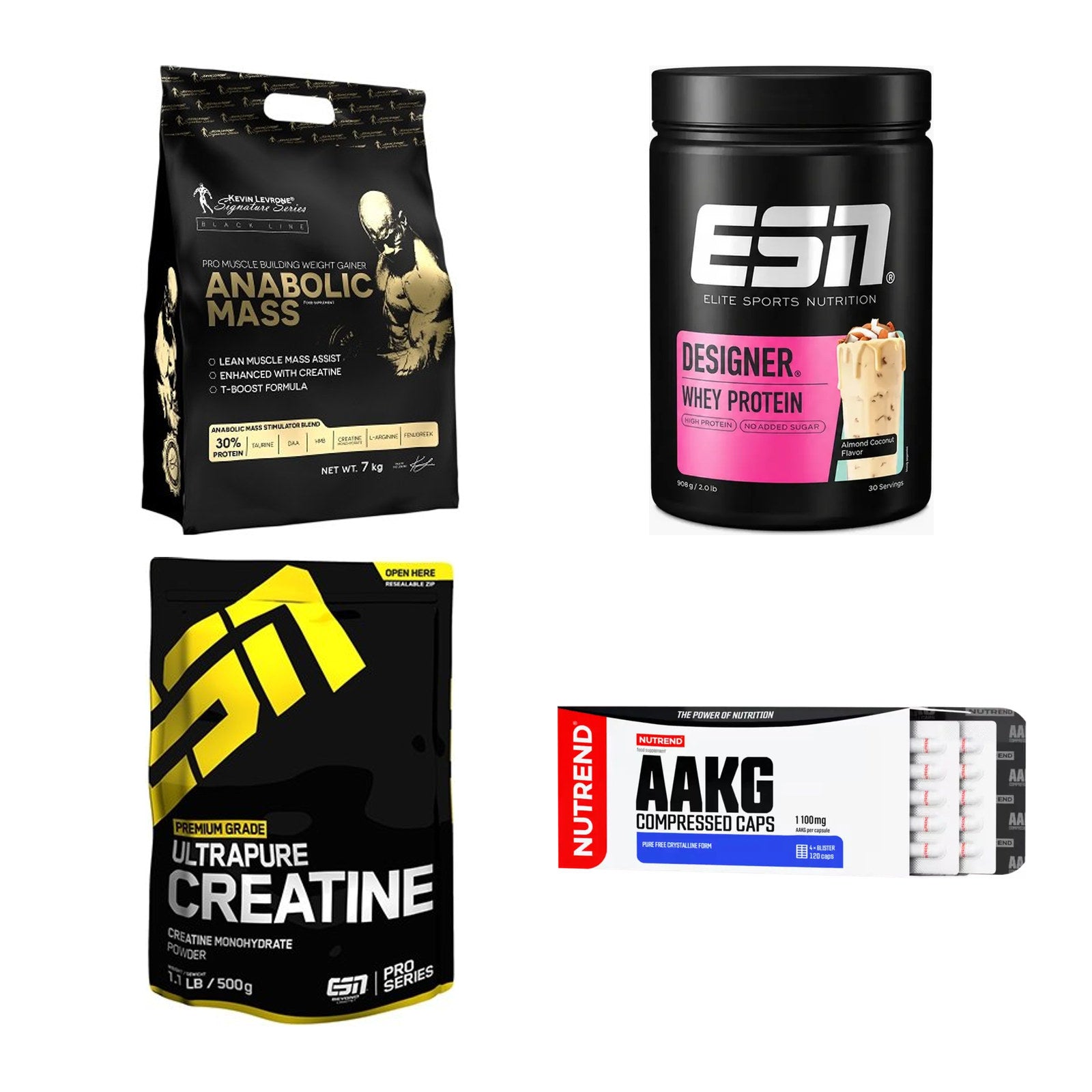 Masseaufbau für Fortgeschrittene: Kevin Levrone Anabolic + 3 weitere – alle enthaltenen Artikel