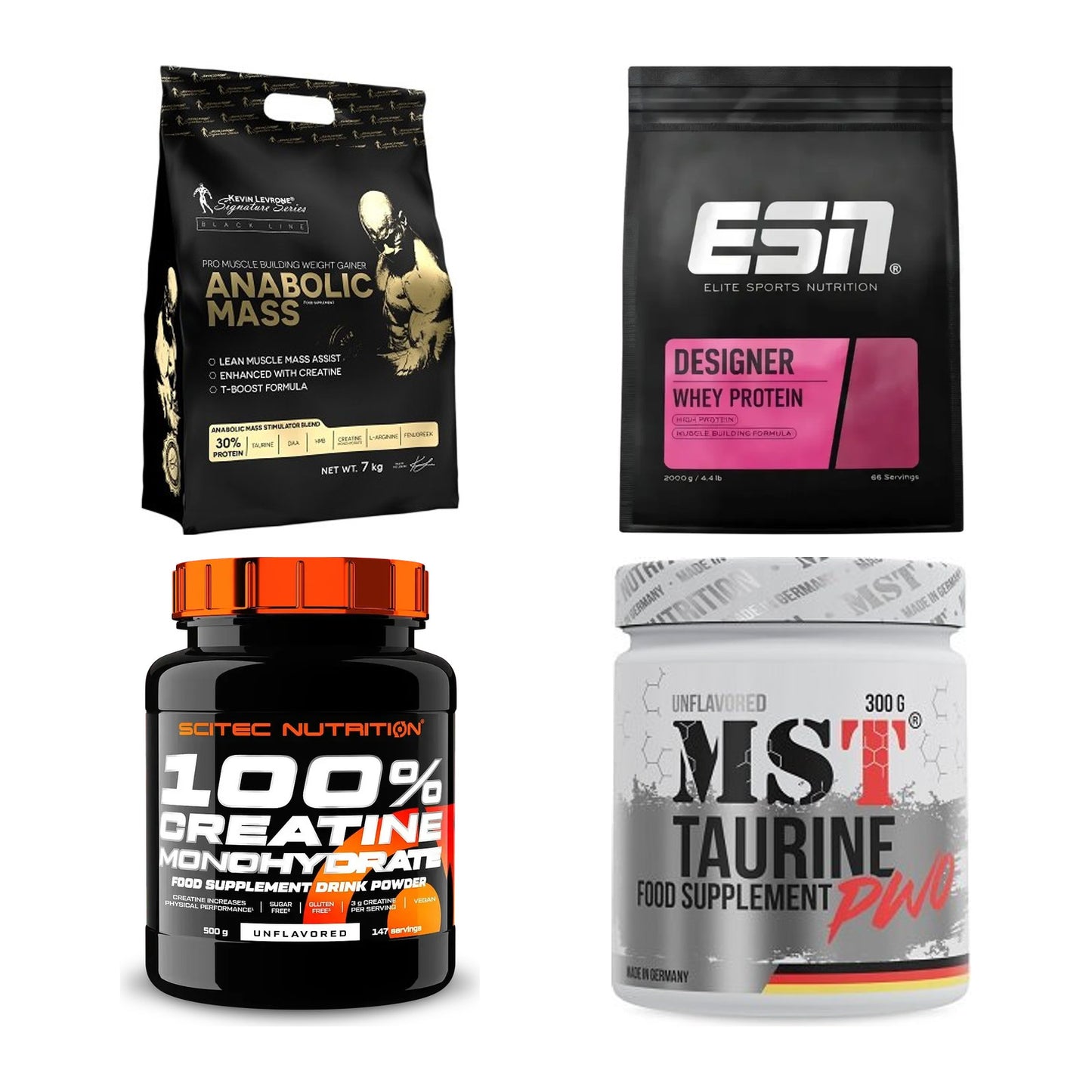 Masseaufbau für Fortgeschrittene: Kevin Levrone Anabolic + 3 weitere – alle enthaltenen Artikel