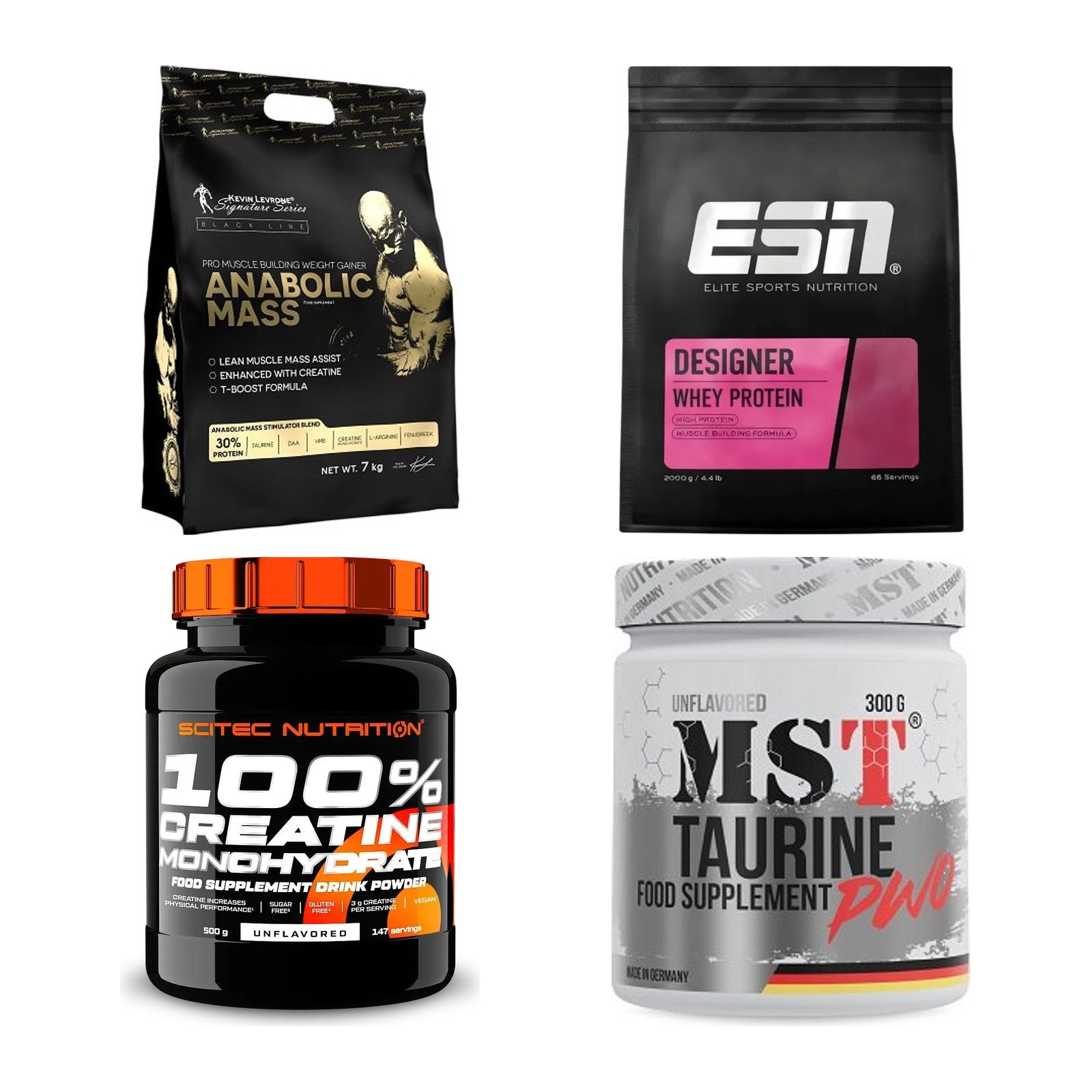 Masseaufbau für Fortgeschrittene: Kevin Levrone Anabolic + 3 weitere – alle enthaltenen Artikel