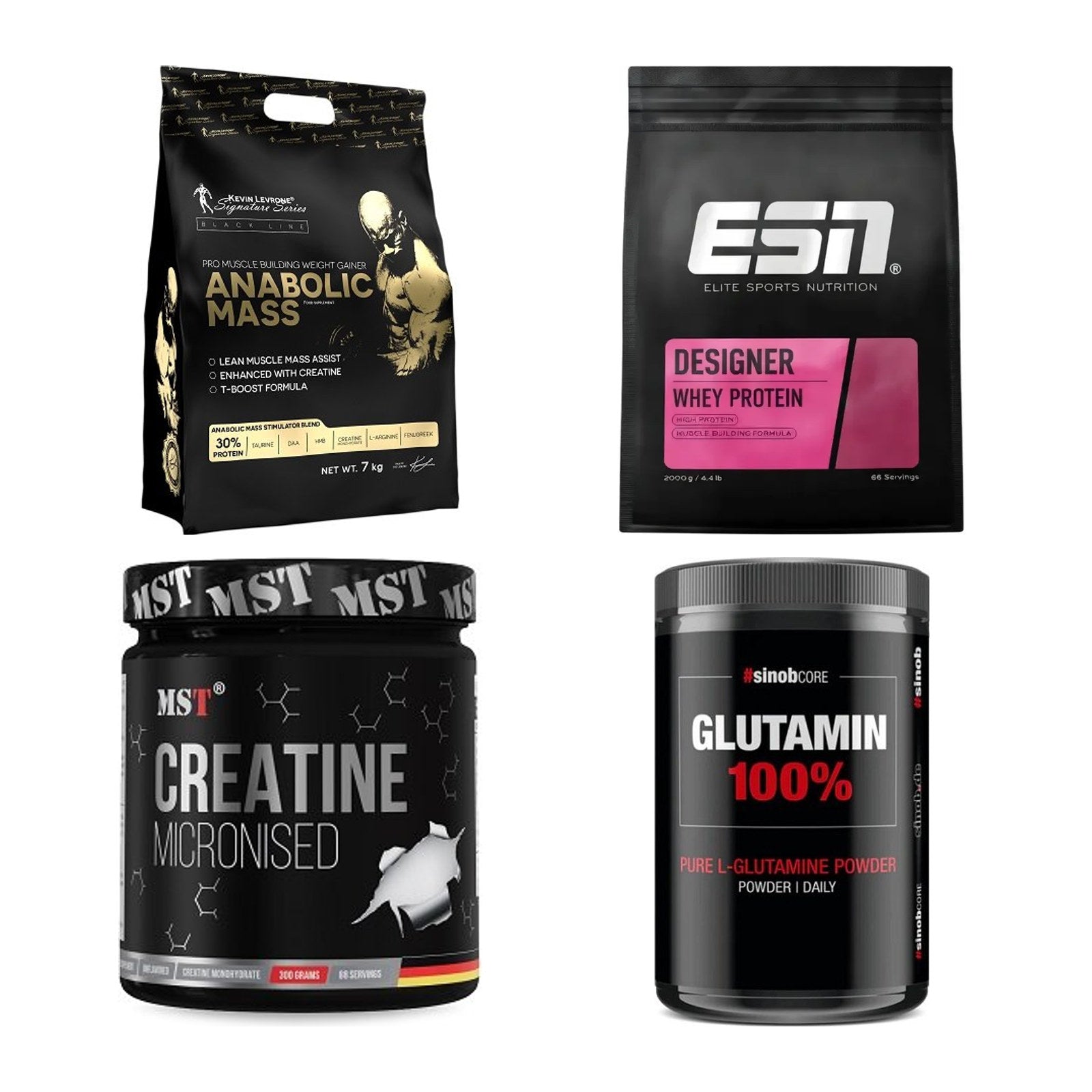 Masseaufbau für Fortgeschrittene: Kevin Levrone Anabolic + 3 weitere – alle enthaltenen Artikel