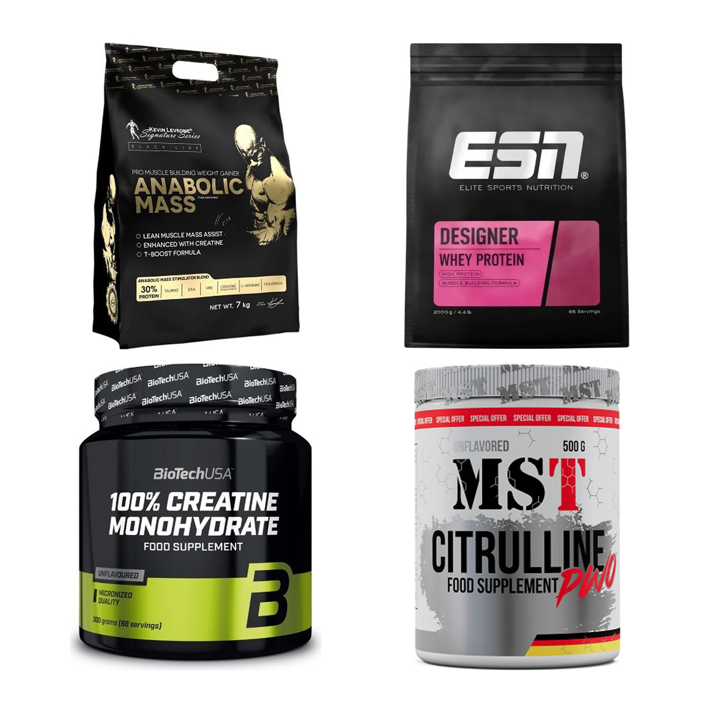 Masseaufbau für Fortgeschrittene: Kevin Levrone Anabolic + 3 weitere – alle enthaltenen Artikel