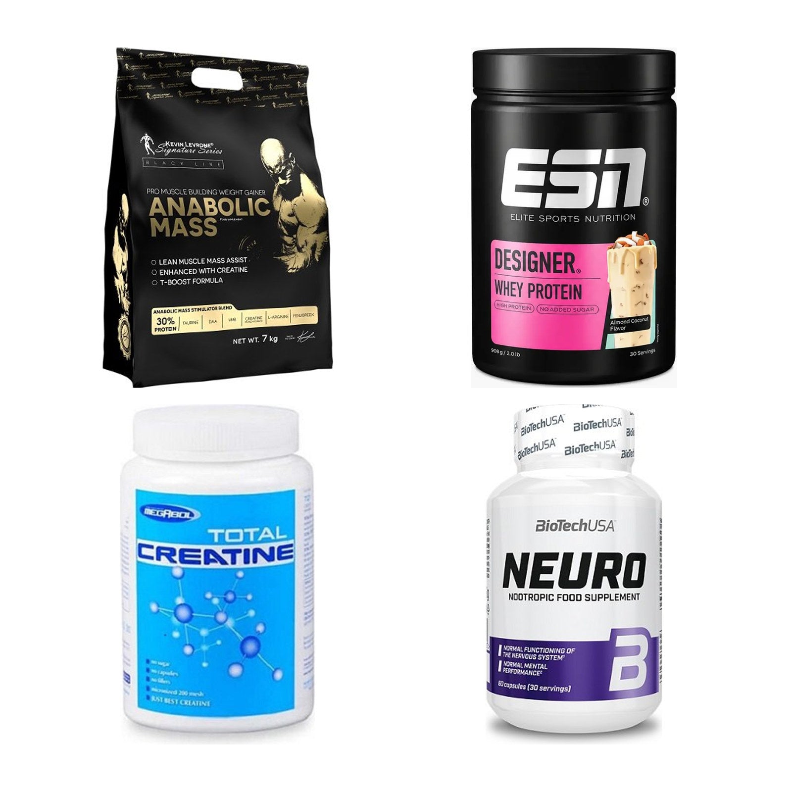 Masseaufbau für Fortgeschrittene: Kevin Levrone Anabolic + 3 weitere – alle enthaltenen Artikel