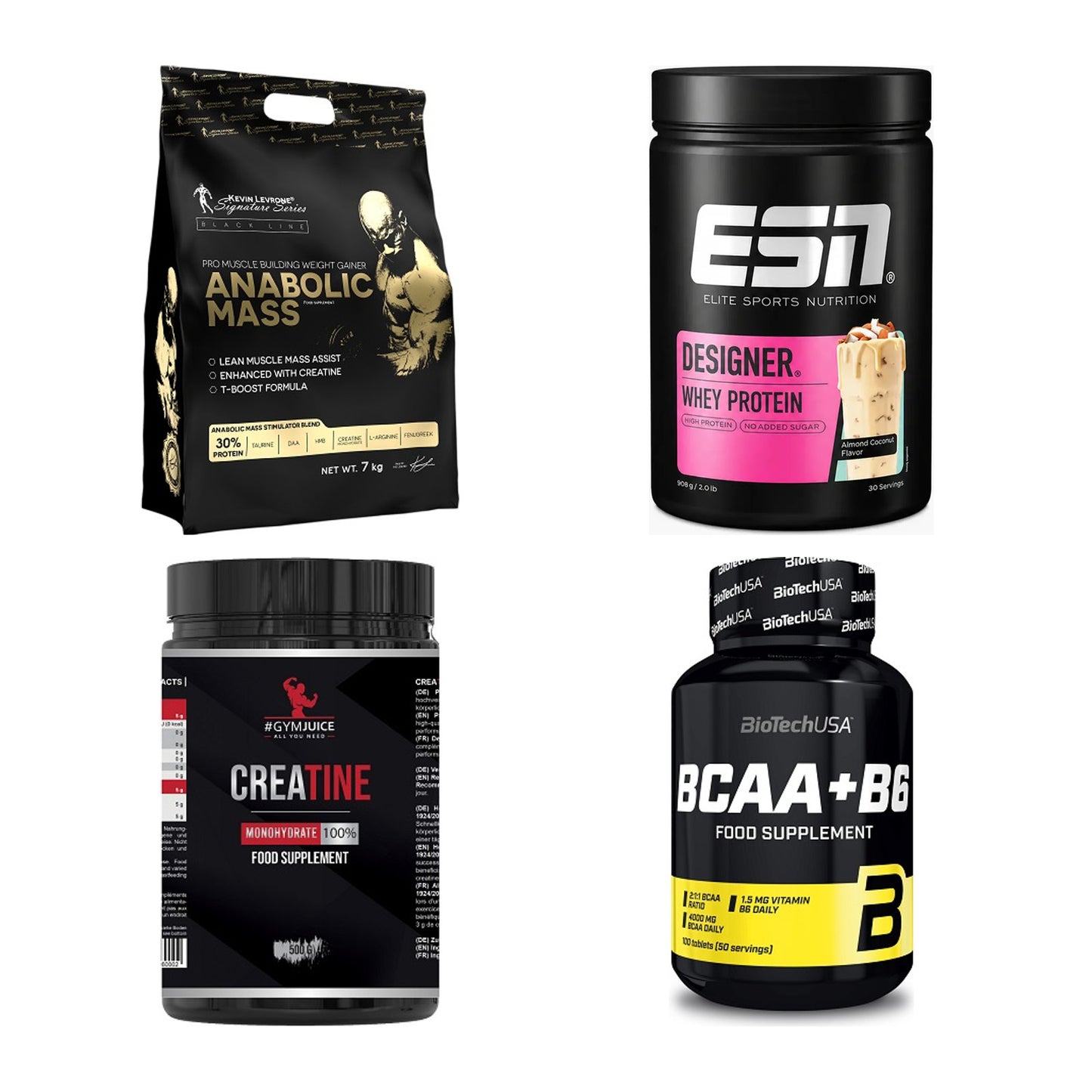 Masseaufbau für Fortgeschrittene: Kevin Levrone Anabolic + 3 weitere – alle enthaltenen Artikel