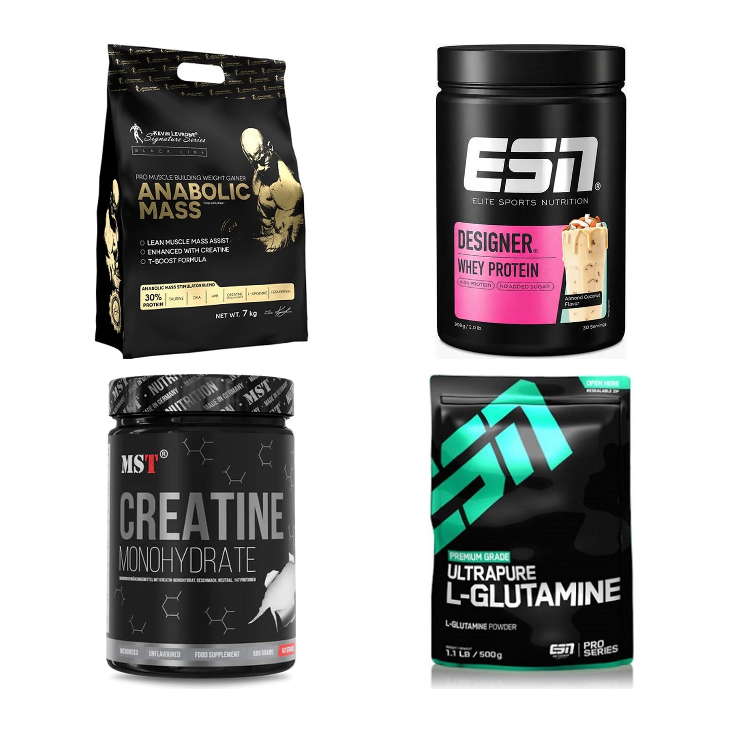 Masseaufbau für Fortgeschrittene: Kevin Levrone Anabolic + 3 weitere – alle enthaltenen Artikel