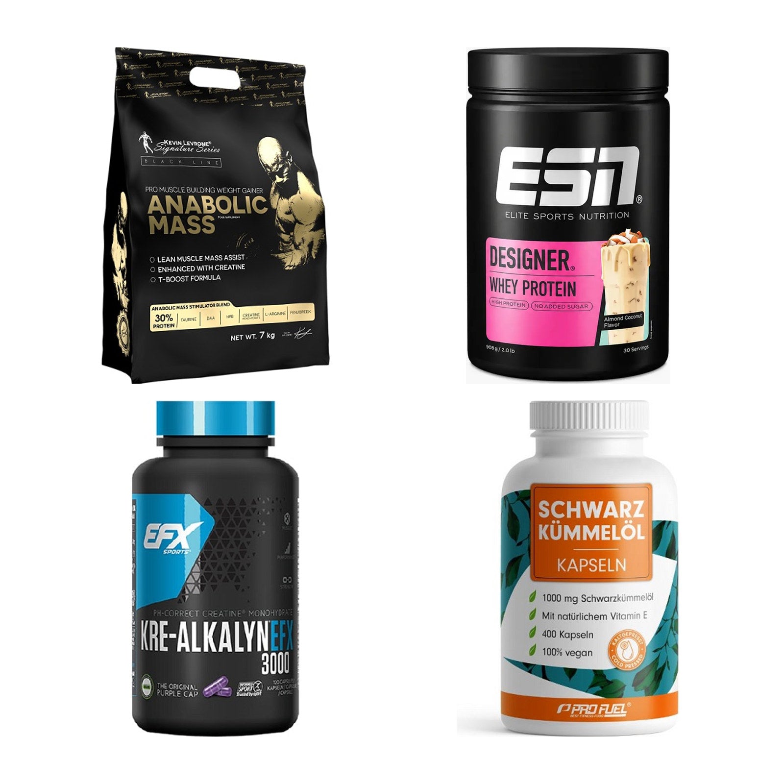 Masseaufbau für Fortgeschrittene: Kevin Levrone Anabolic + 3 weitere – alle enthaltenen Artikel