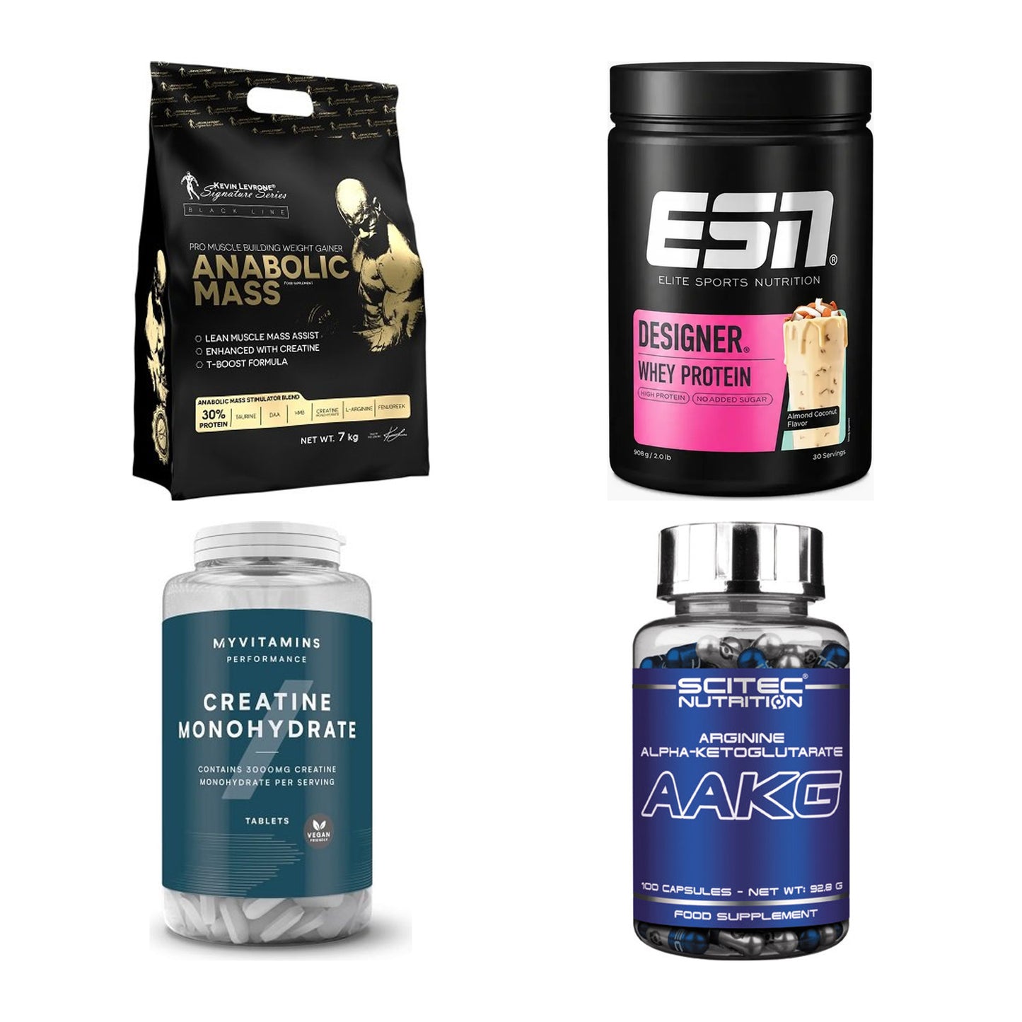 Masseaufbau für Fortgeschrittene: Kevin Levrone Anabolic + 3 weitere – alle enthaltenen Artikel