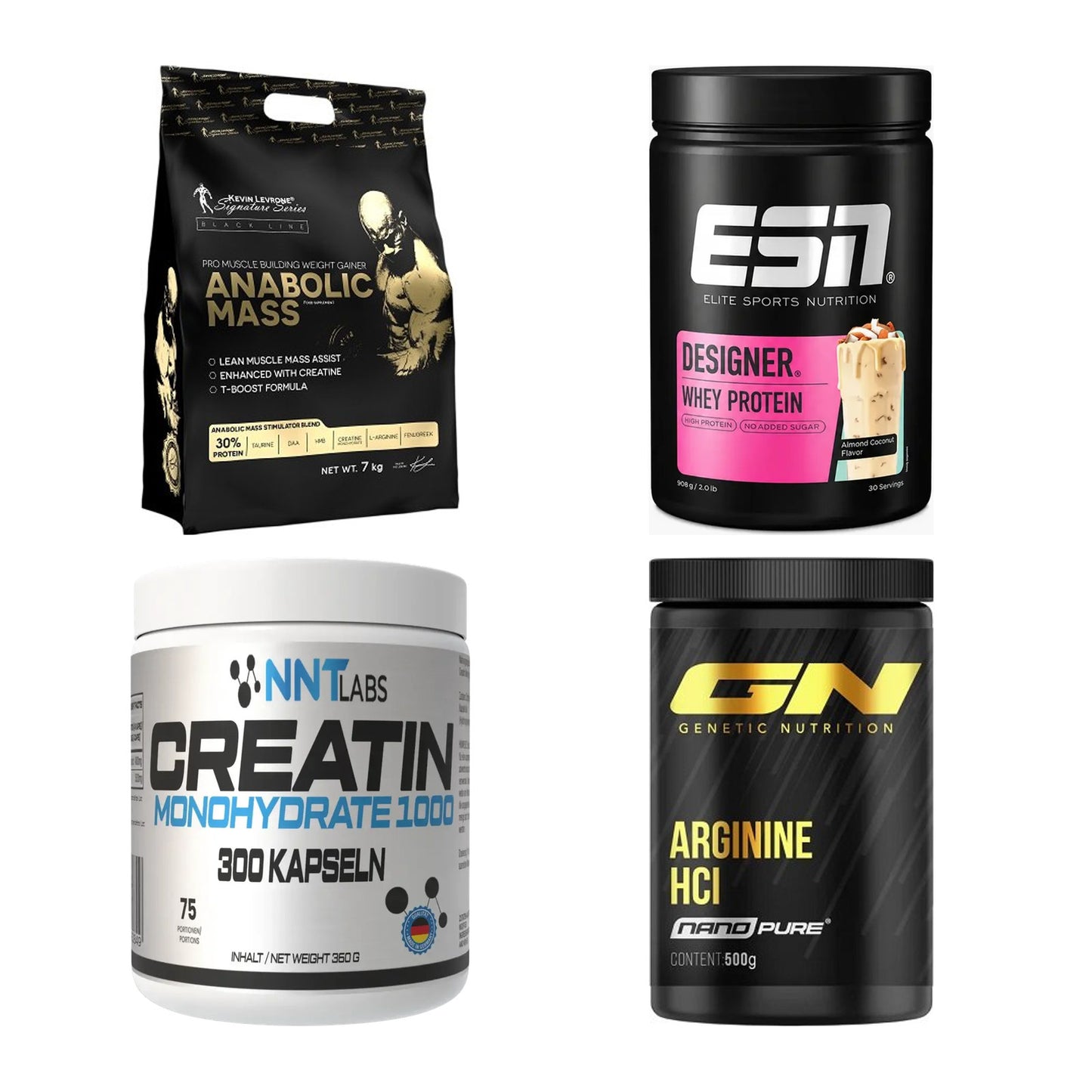 Masseaufbau für Fortgeschrittene: Kevin Levrone Anabolic + 3 weitere – alle enthaltenen Artikel
