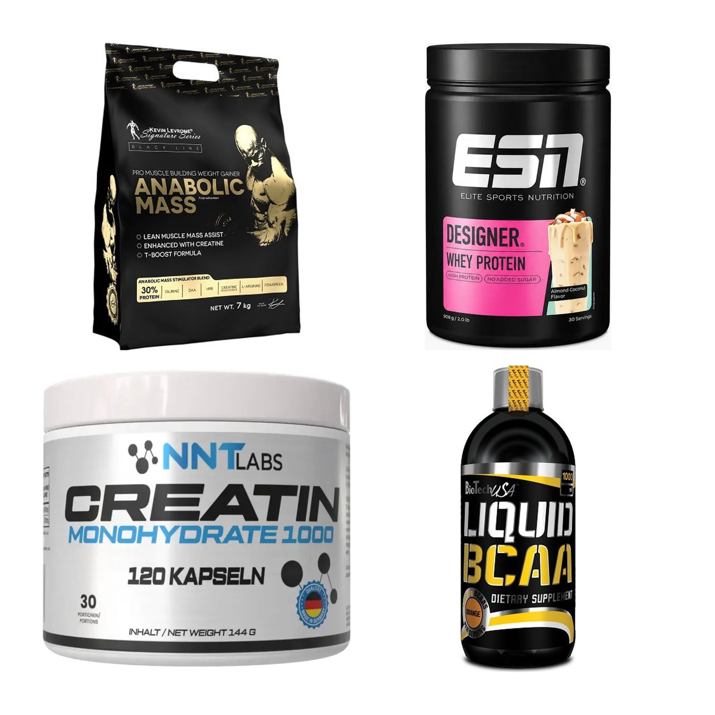 Masseaufbau für Fortgeschrittene: Kevin Levrone Anabolic + 3 weitere – alle enthaltenen Artikel