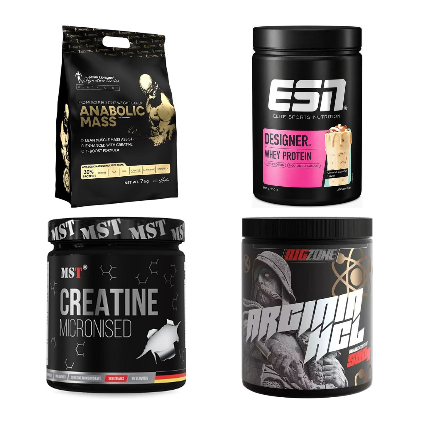 Masseaufbau für Fortgeschrittene: Kevin Levrone Anabolic + 3 weitere – alle enthaltenen Artikel