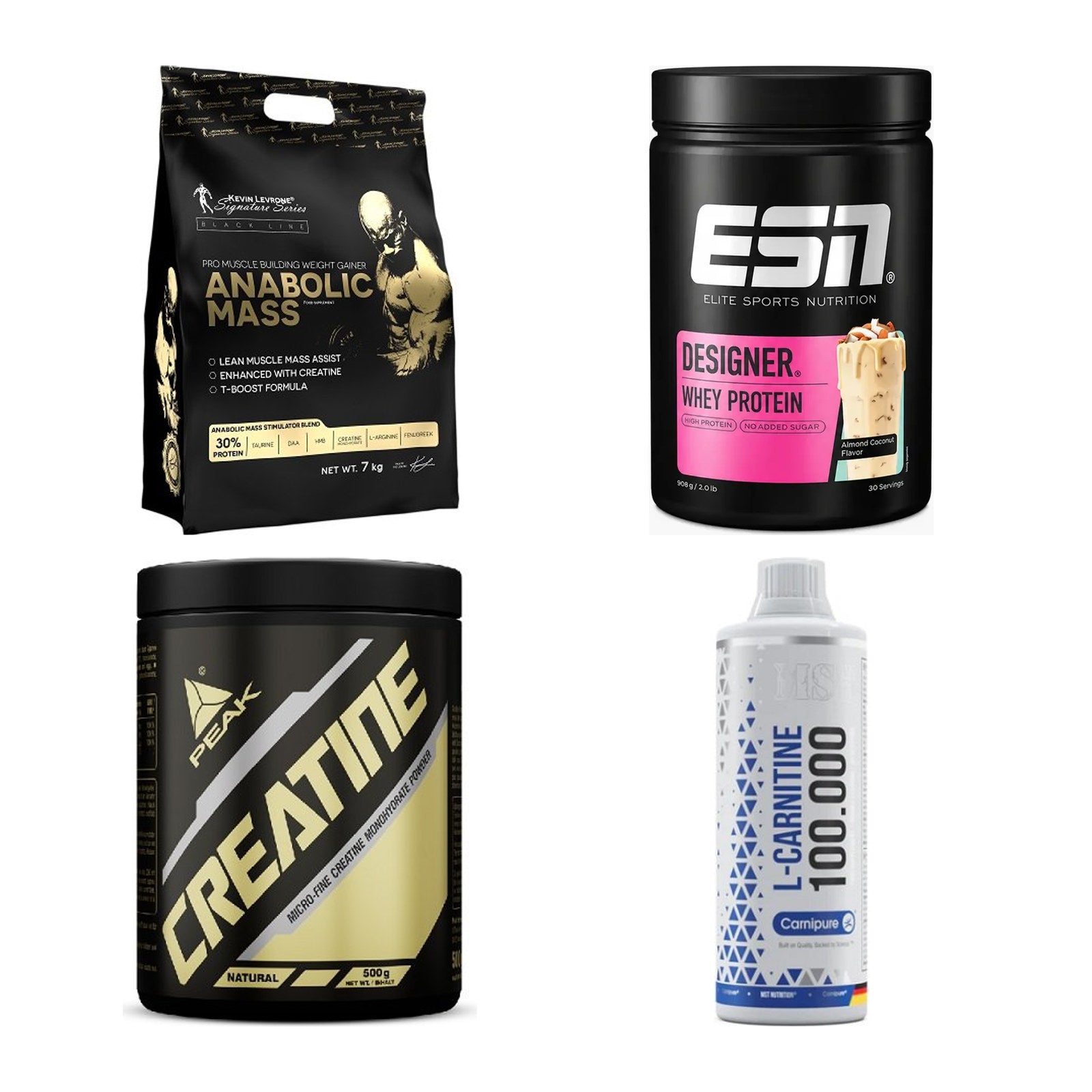 Masseaufbau für Fortgeschrittene: Kevin Levrone Anabolic + 3 weitere – alle enthaltenen Artikel