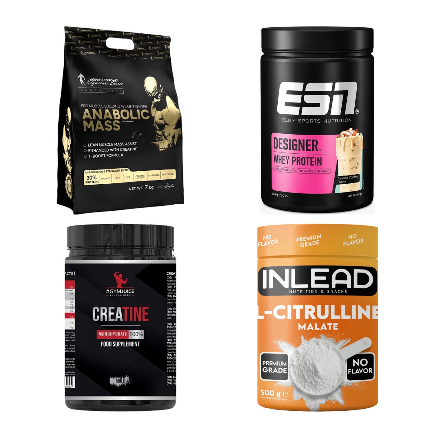 Masseaufbau für Fortgeschrittene: Kevin Levrone Anabolic + 3 weitere – alle enthaltenen Artikel