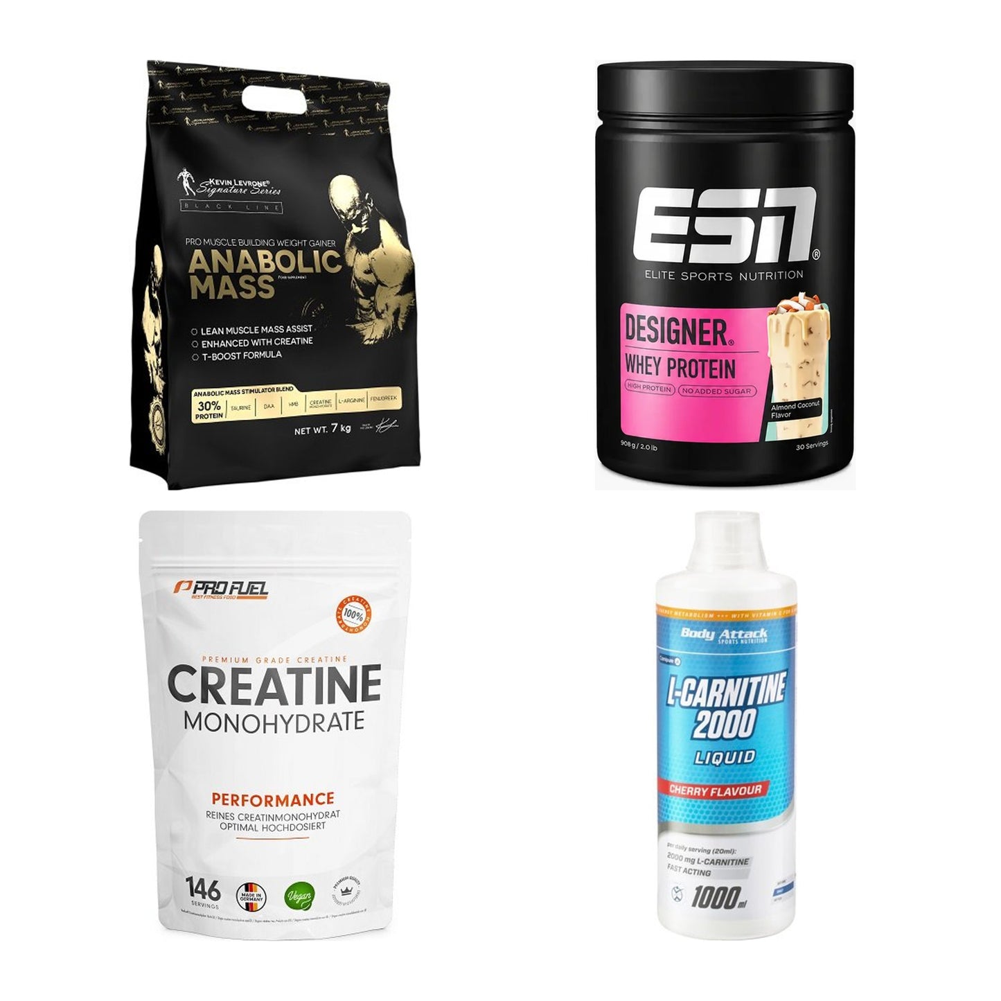 Masseaufbau für Fortgeschrittene: Kevin Levrone Anabolic + 3 weitere – alle enthaltenen Artikel