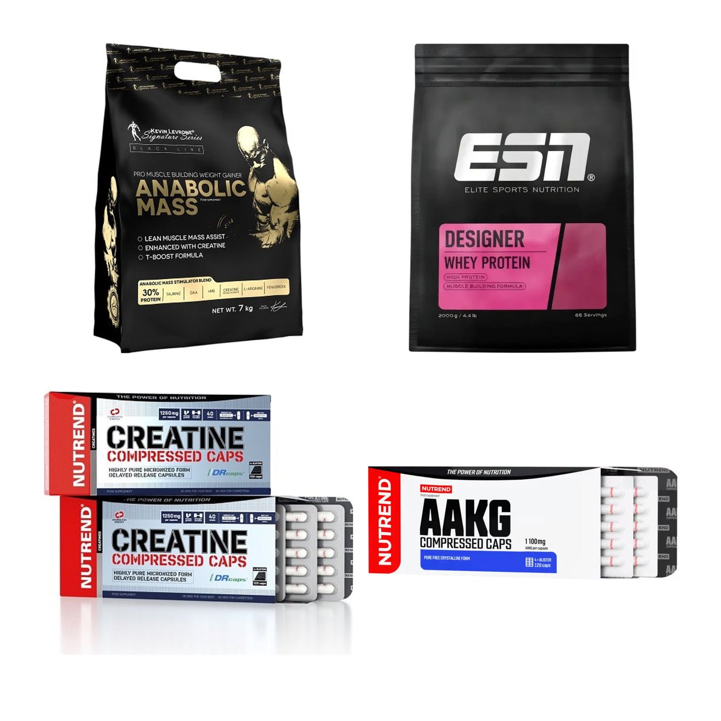 Masseaufbau für Fortgeschrittene: Kevin Levrone Anabolic + 3 weitere – alle enthaltenen Artikel