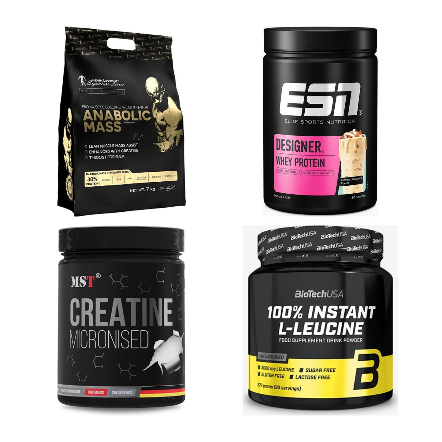 Masseaufbau für Fortgeschrittene: Kevin Levrone Anabolic + 3 weitere – alle enthaltenen Artikel