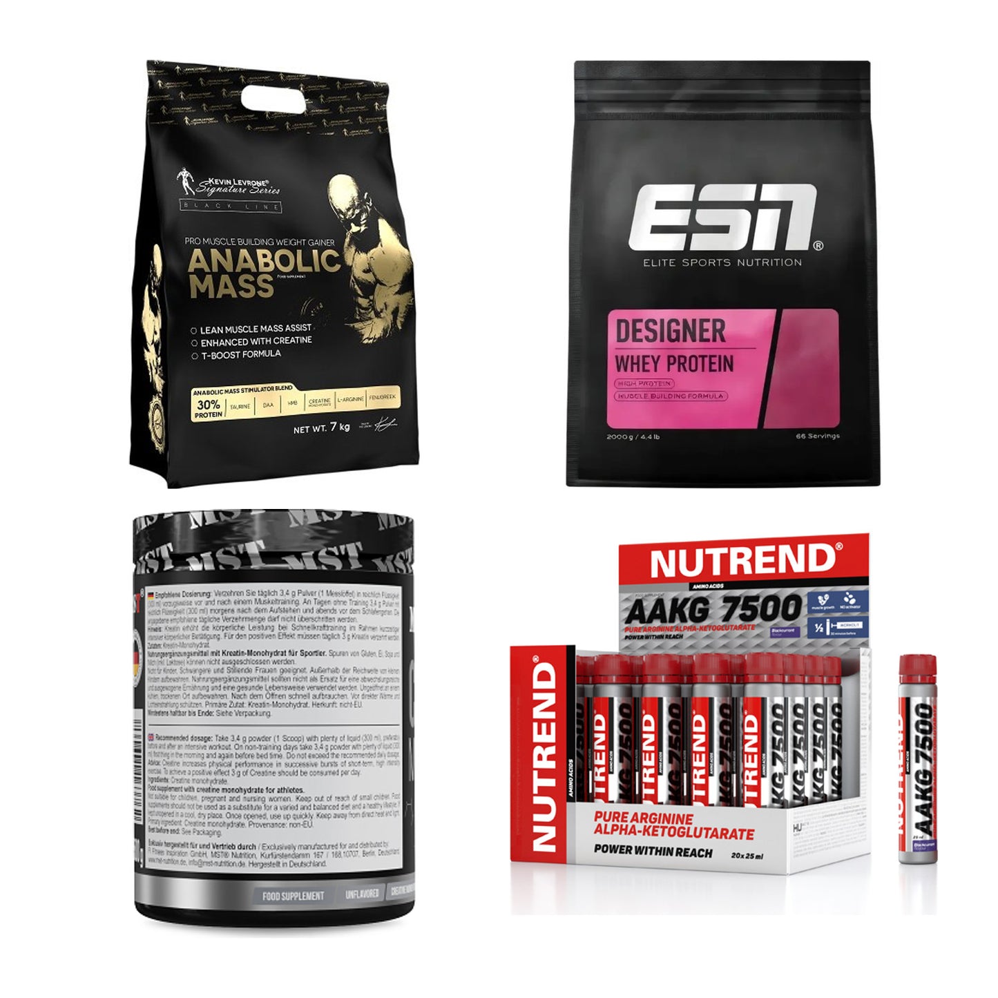 Masseaufbau für Fortgeschrittene: Kevin Levrone Anabolic + 3 weitere – alle enthaltenen Artikel