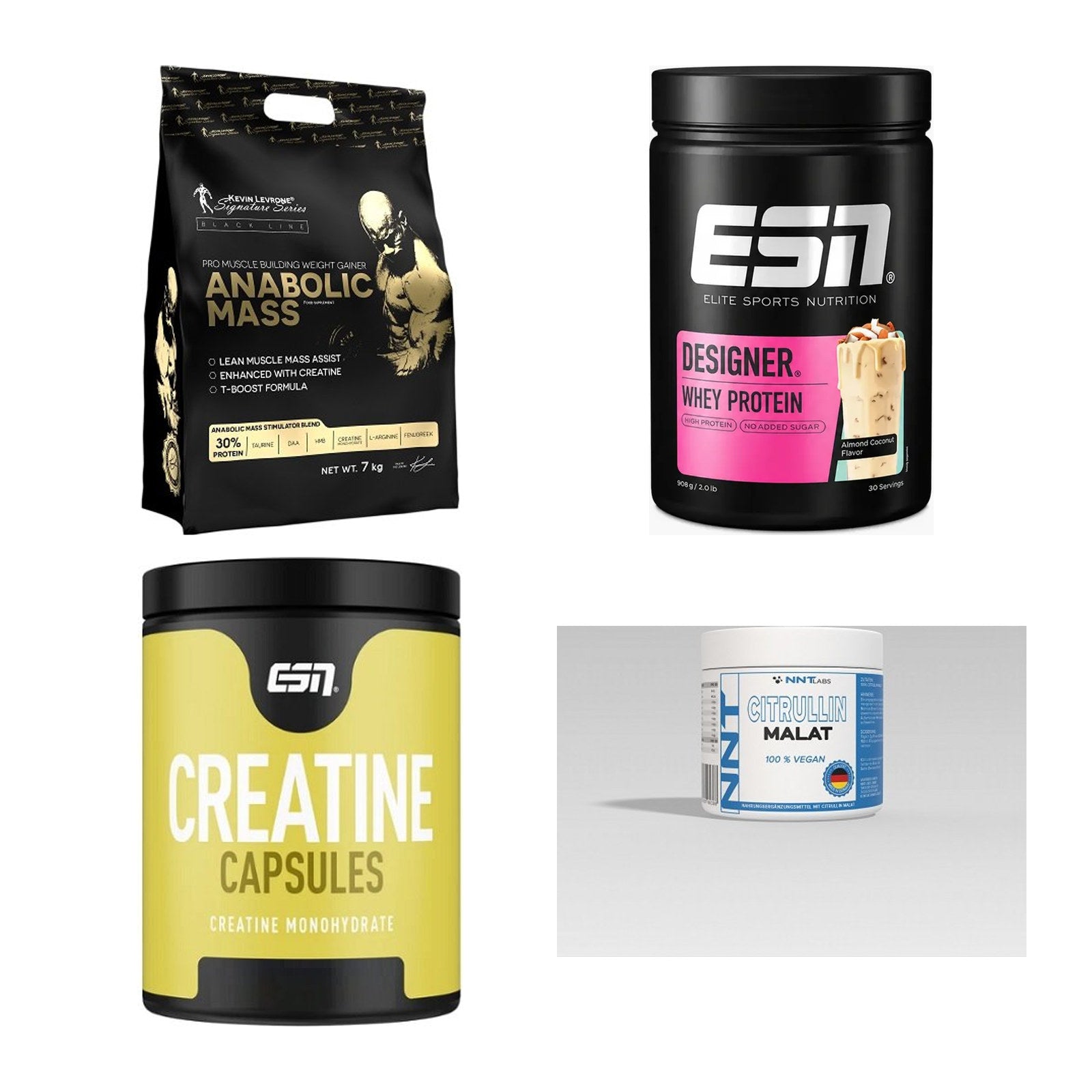 Masseaufbau für Fortgeschrittene: Kevin Levrone Anabolic + 3 weitere – alle enthaltenen Artikel