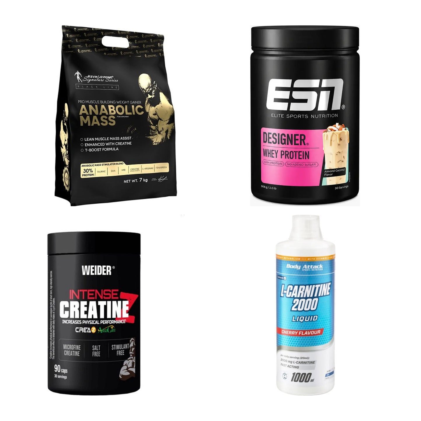Masseaufbau für Fortgeschrittene: Kevin Levrone Anabolic + 3 weitere – alle enthaltenen Artikel