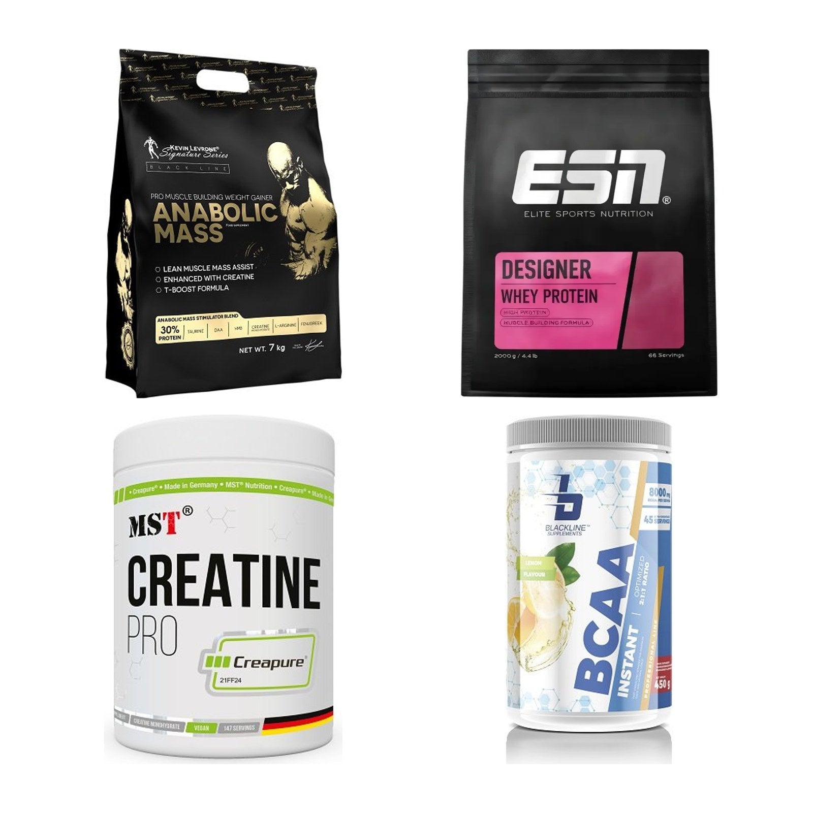 Masseaufbau für Fortgeschrittene: Kevin Levrone Anabolic + 3 weitere – alle enthaltenen Artikel