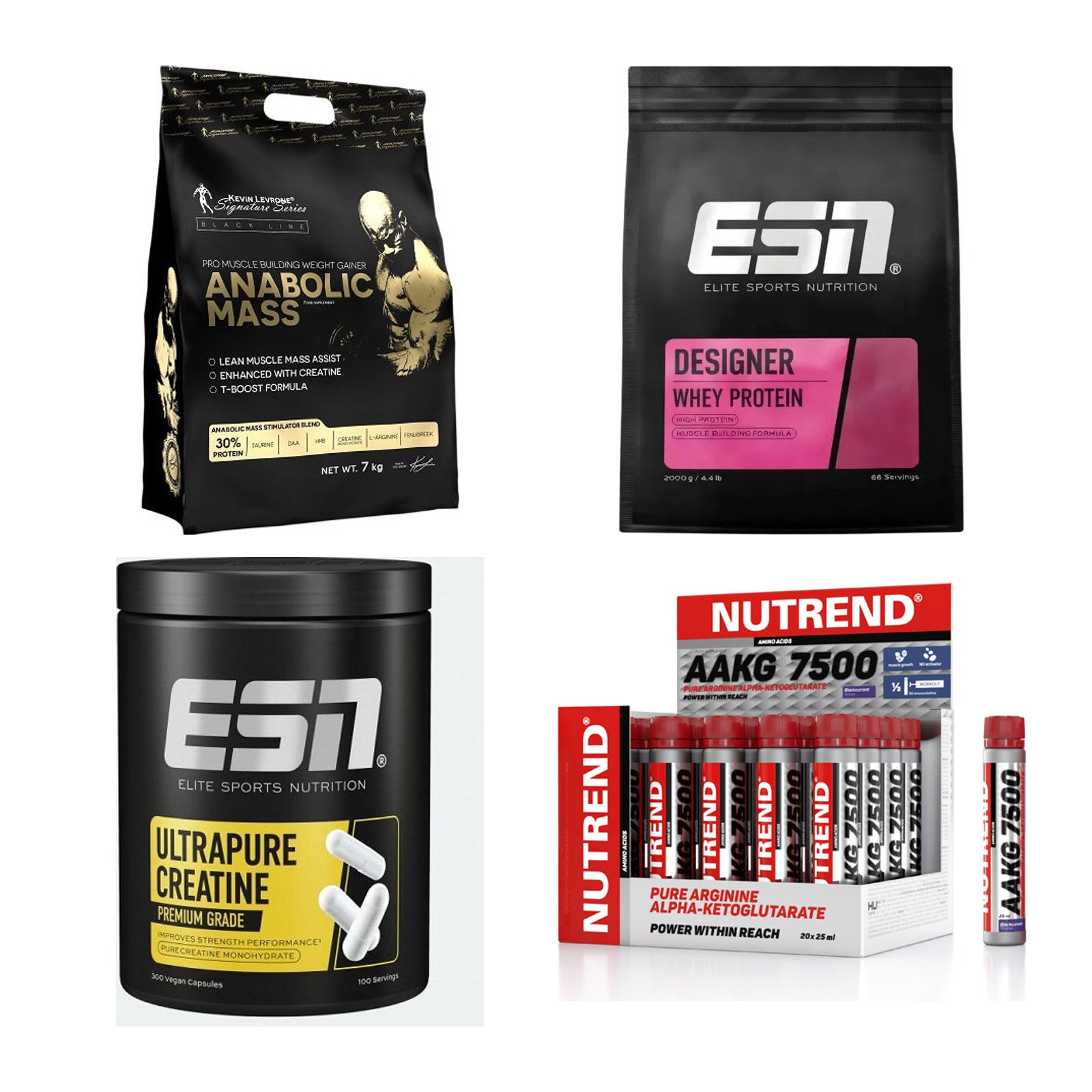 Masseaufbau für Fortgeschrittene: Kevin Levrone Anabolic + 3 weitere – alle enthaltenen Artikel