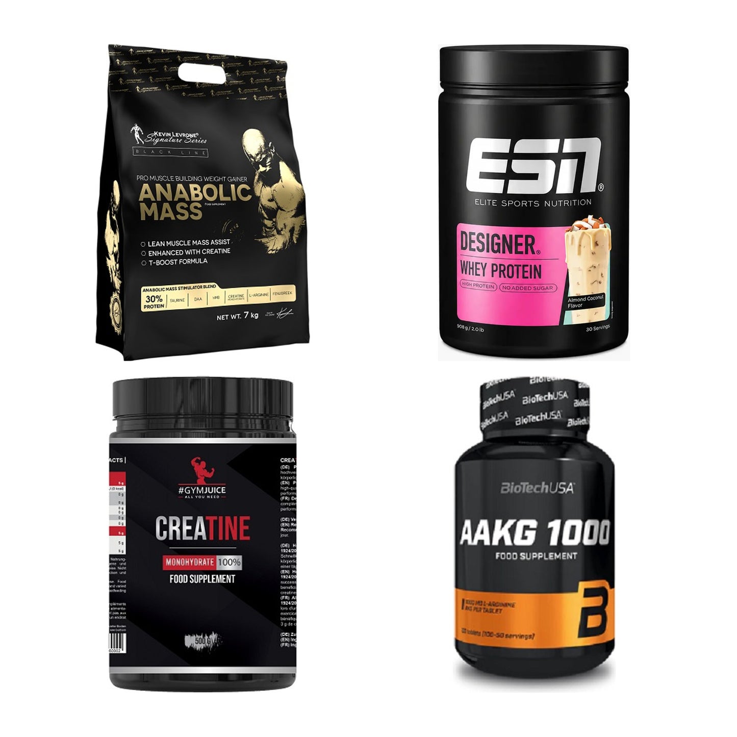 Masseaufbau für Fortgeschrittene: Kevin Levrone Anabolic + 3 weitere – alle enthaltenen Artikel