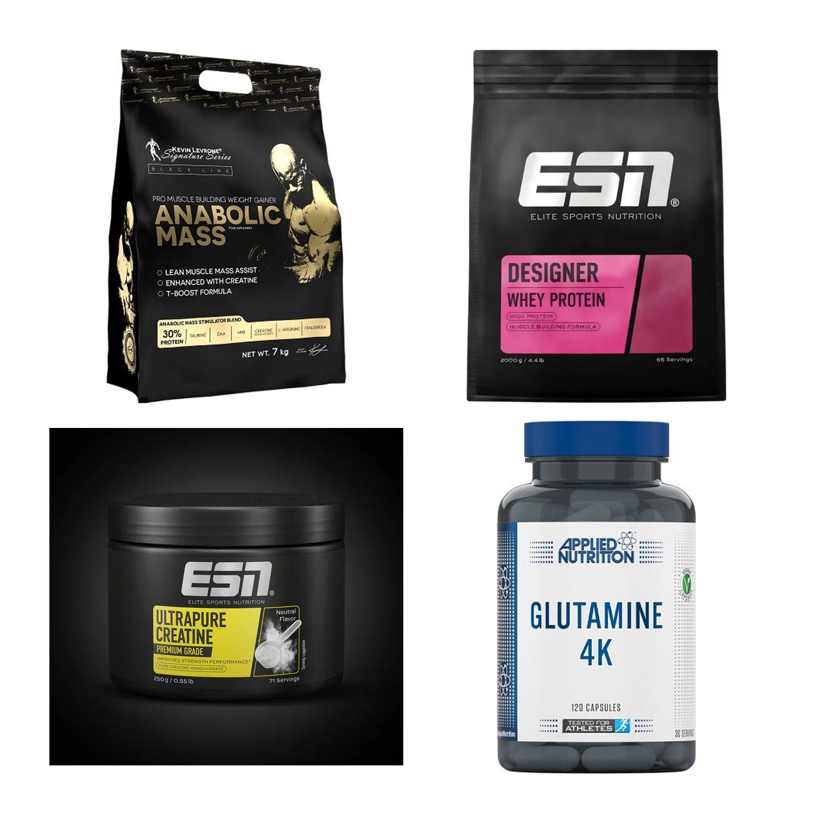 Masseaufbau für Fortgeschrittene: Kevin Levrone Anabolic + 3 weitere – alle enthaltenen Artikel