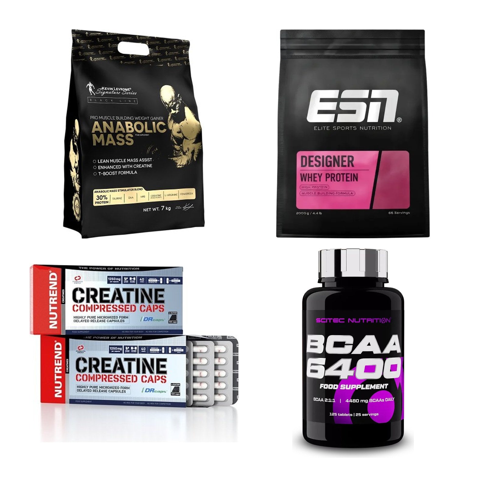 Masseaufbau für Fortgeschrittene: Kevin Levrone Anabolic + 3 weitere – alle enthaltenen Artikel