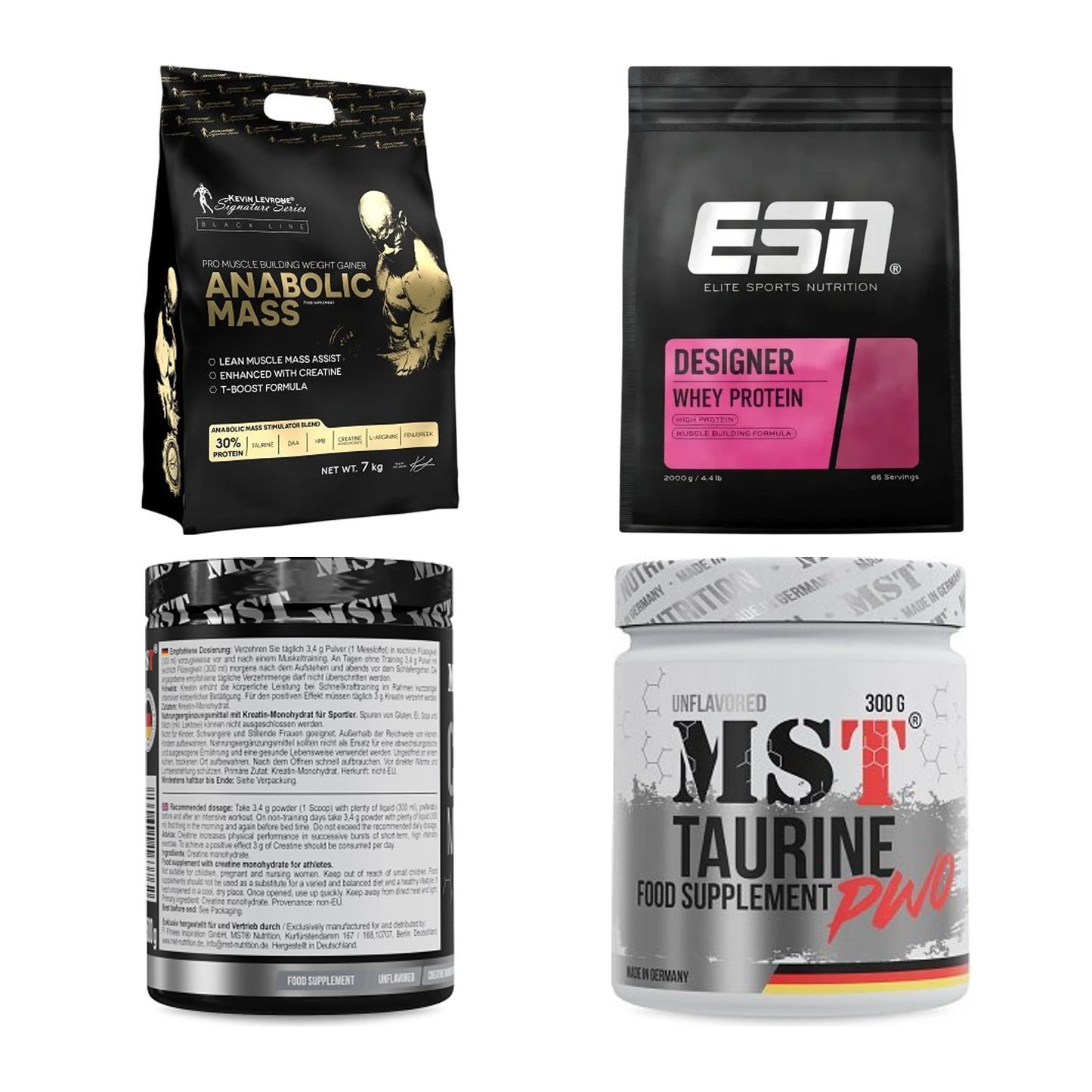 Masseaufbau für Fortgeschrittene: Kevin Levrone Anabolic + 3 weitere – alle enthaltenen Artikel