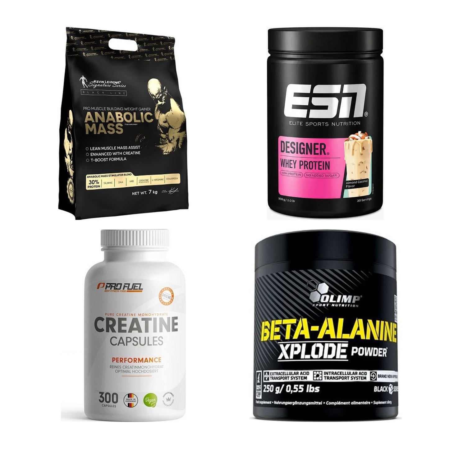 Masseaufbau für Fortgeschrittene: Kevin Levrone Anabolic + 3 weitere – alle enthaltenen Artikel