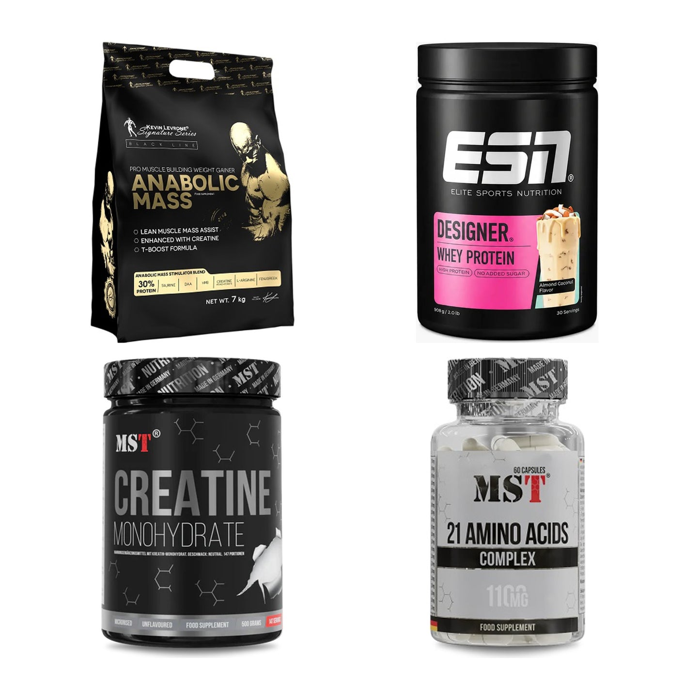 Masseaufbau für Fortgeschrittene: Kevin Levrone Anabolic + 3 weitere – alle enthaltenen Artikel