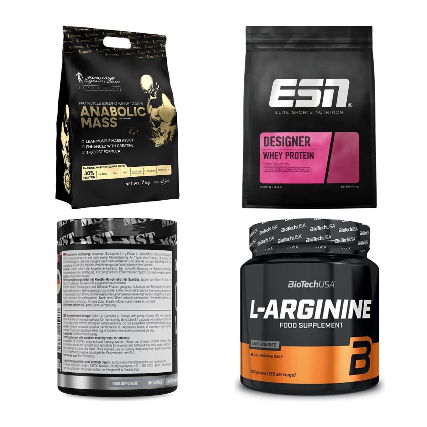 Masseaufbau für Fortgeschrittene: Kevin Levrone Anabolic + 3 weitere – alle enthaltenen Artikel